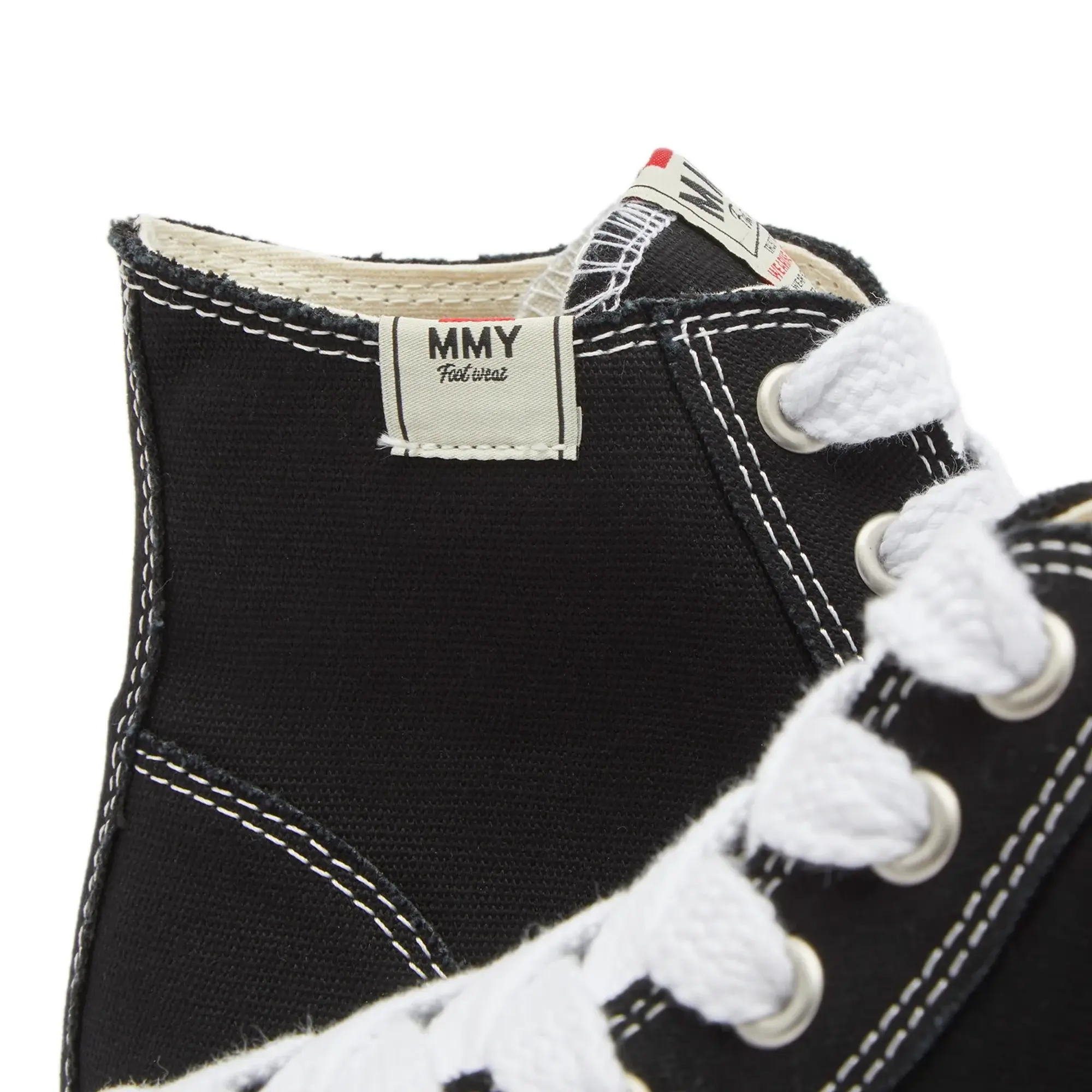 Maison MIHARA YASUHIRO Men's Original Sole Canvas Hi Sneaker Black
