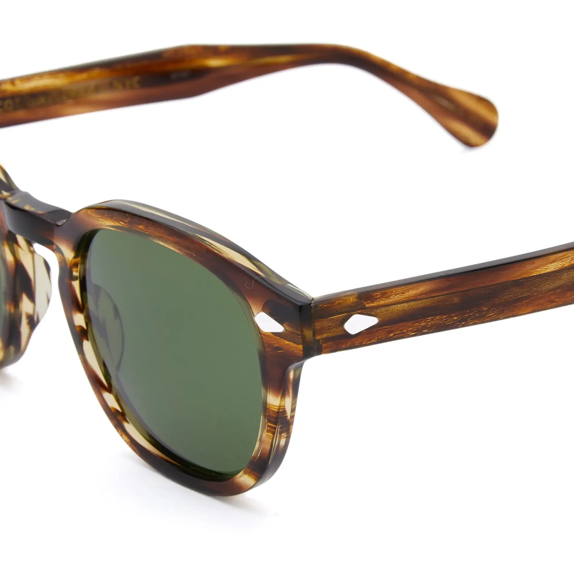Moscot Men's Lemtosh Sunglasses Bamboo/Calibar Green
