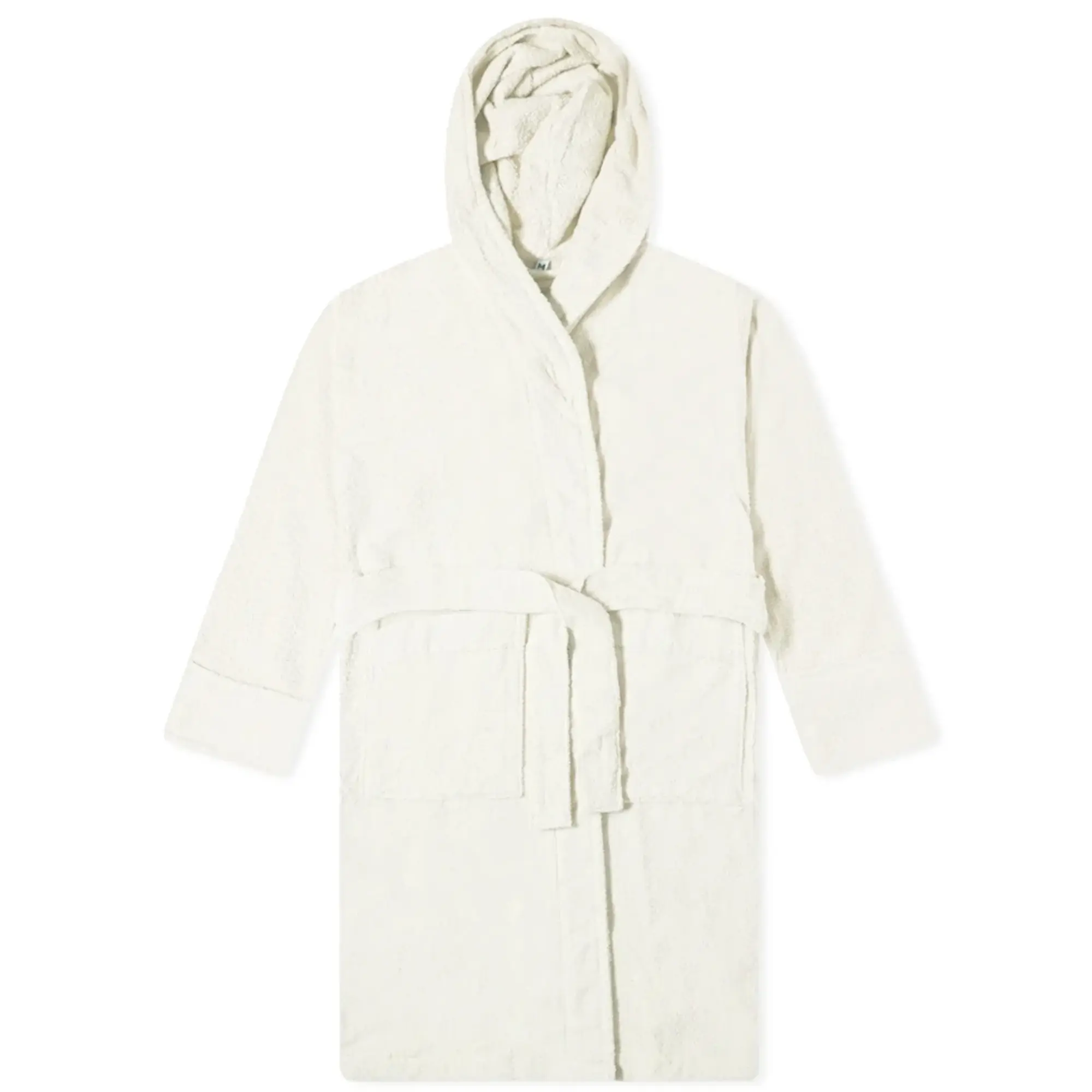 Tekla Fabrics Terry Hooded Bathrobe Ivory