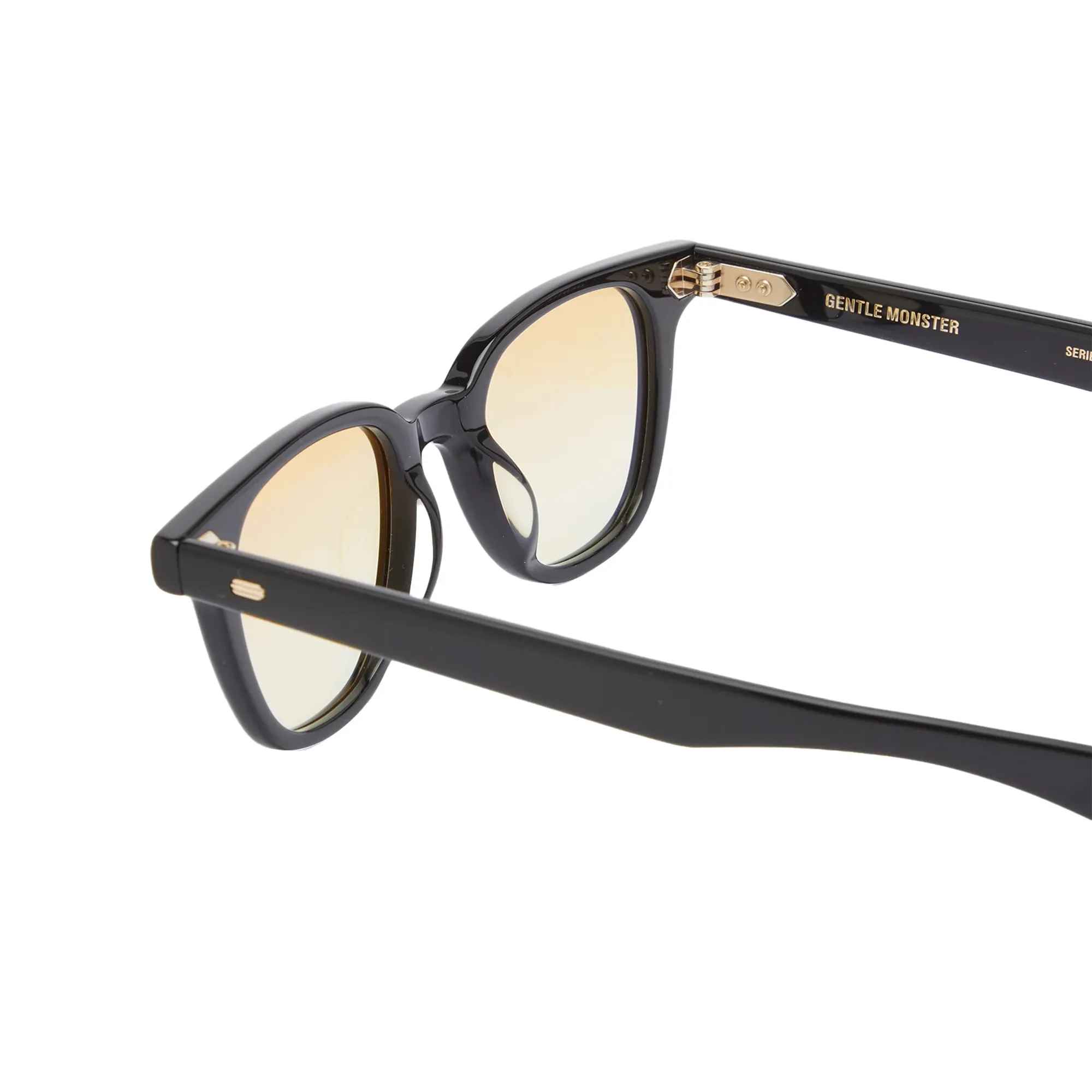 Gentle Monster Men's Dadio Sunglasses Black/Brown | DADIO-01-BYG