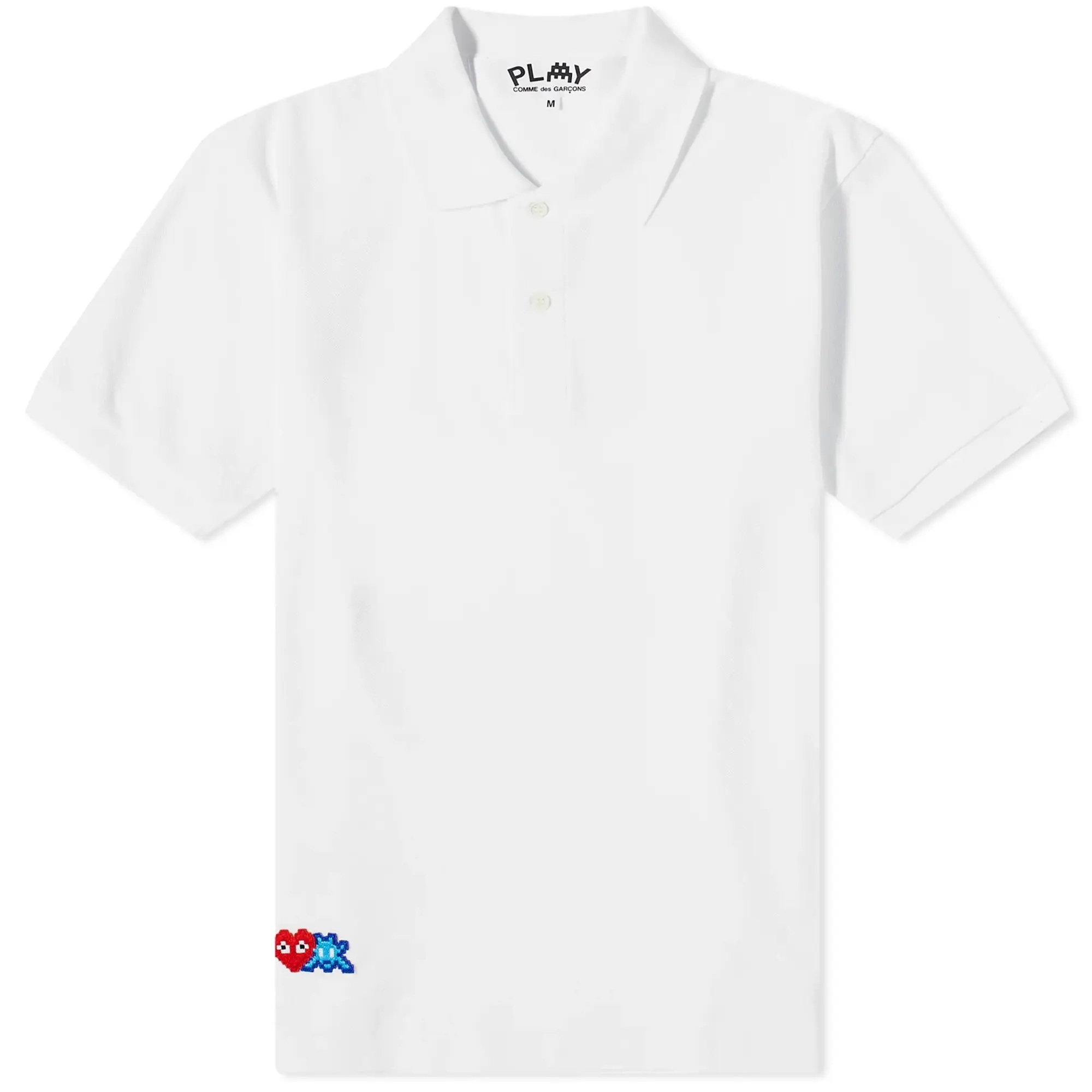 Comme des Garcons Play Men s Invader Polo Shirt White P1T336 3 FOOTY.COM