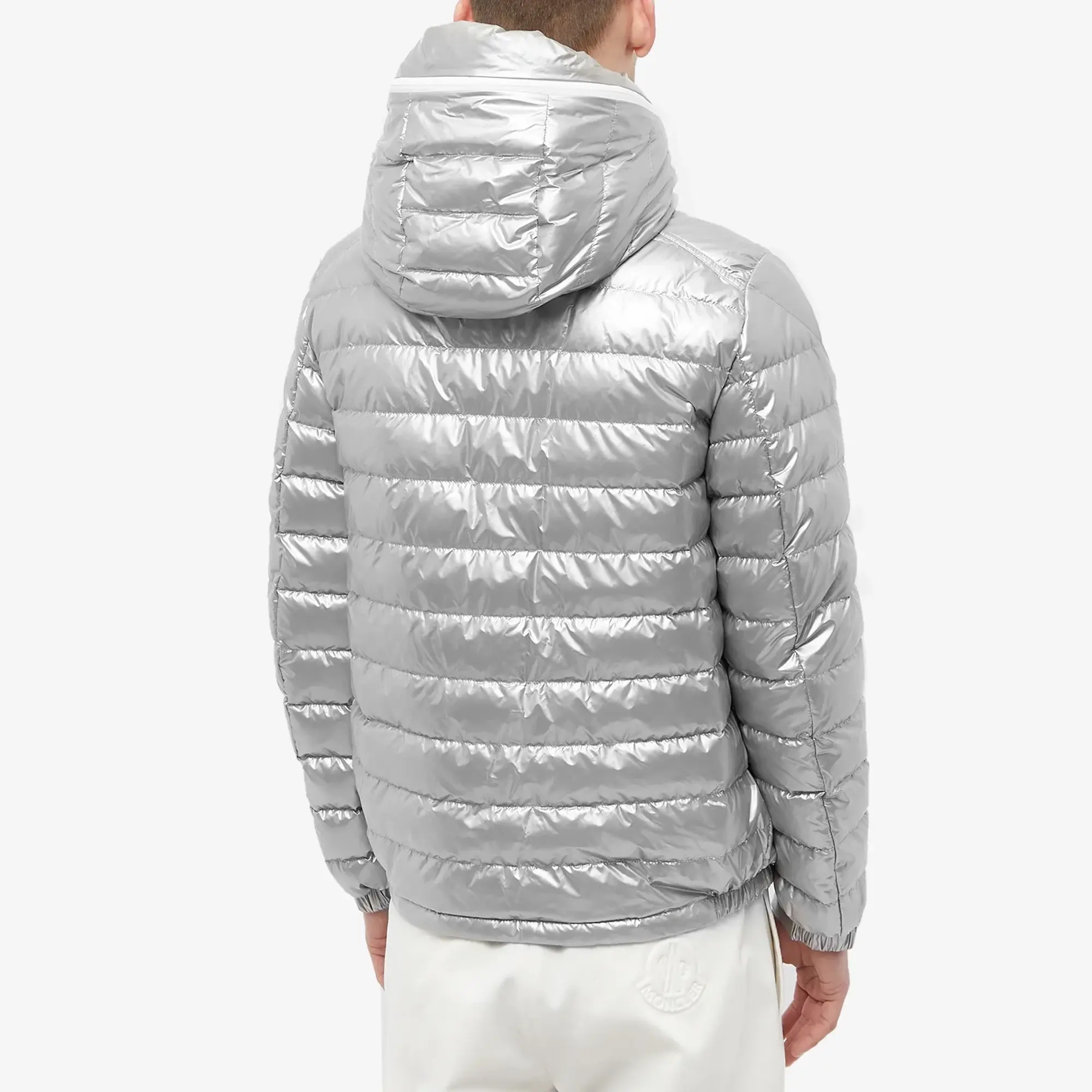 Moncler Men s Akinari Hooded Down Jacket Silver 1A000 09 596J9 91D FOOTY.COM