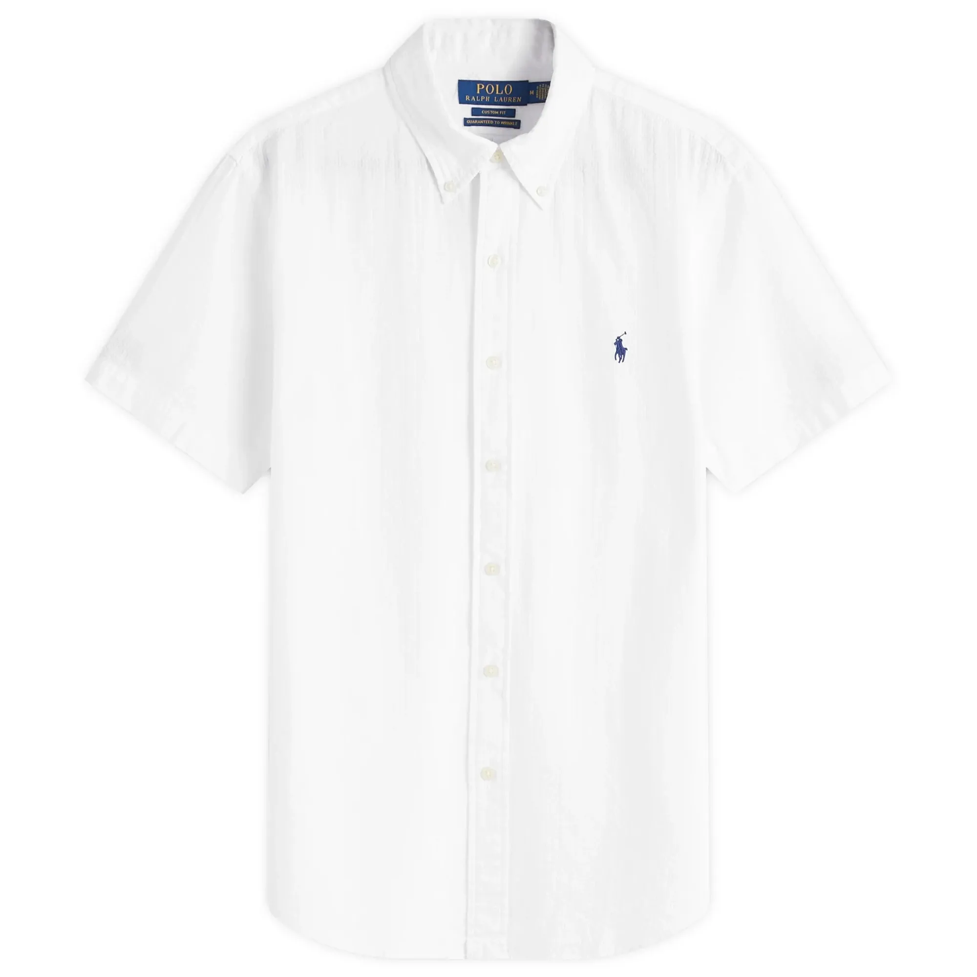 Polo Ralph Lauren Men's Seersucker Short Sleeve Shirt White