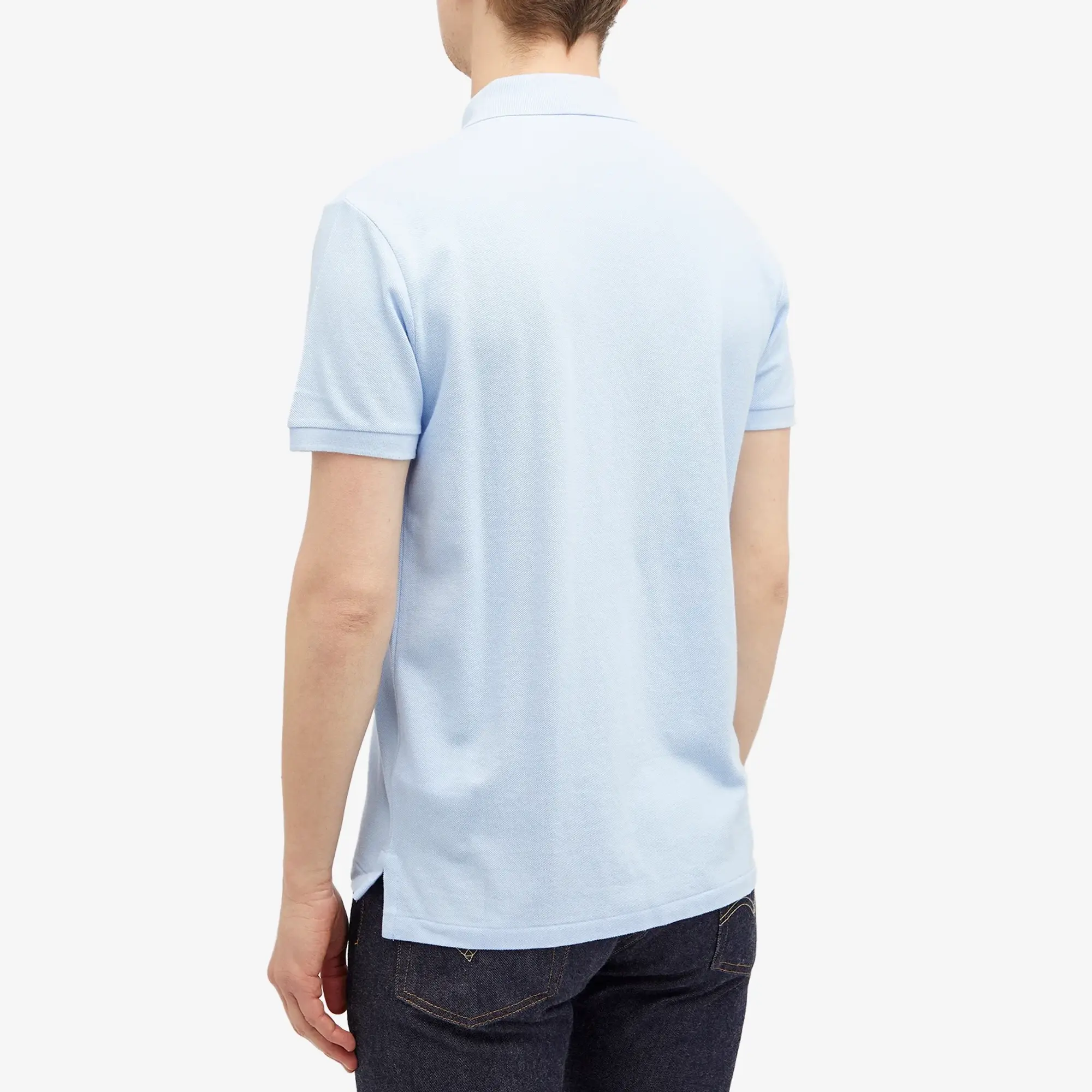 Polo Ralph Lauren  POLO COUPE DROITE EN COTON BASIC MESH  men's Polo shirt in Blue