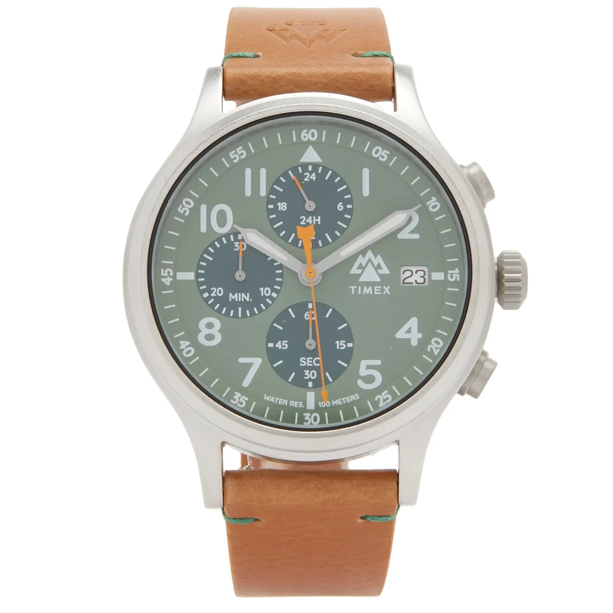 Timex Expedition North Sierra Chronograph 42mm Watch Green/Light Brown