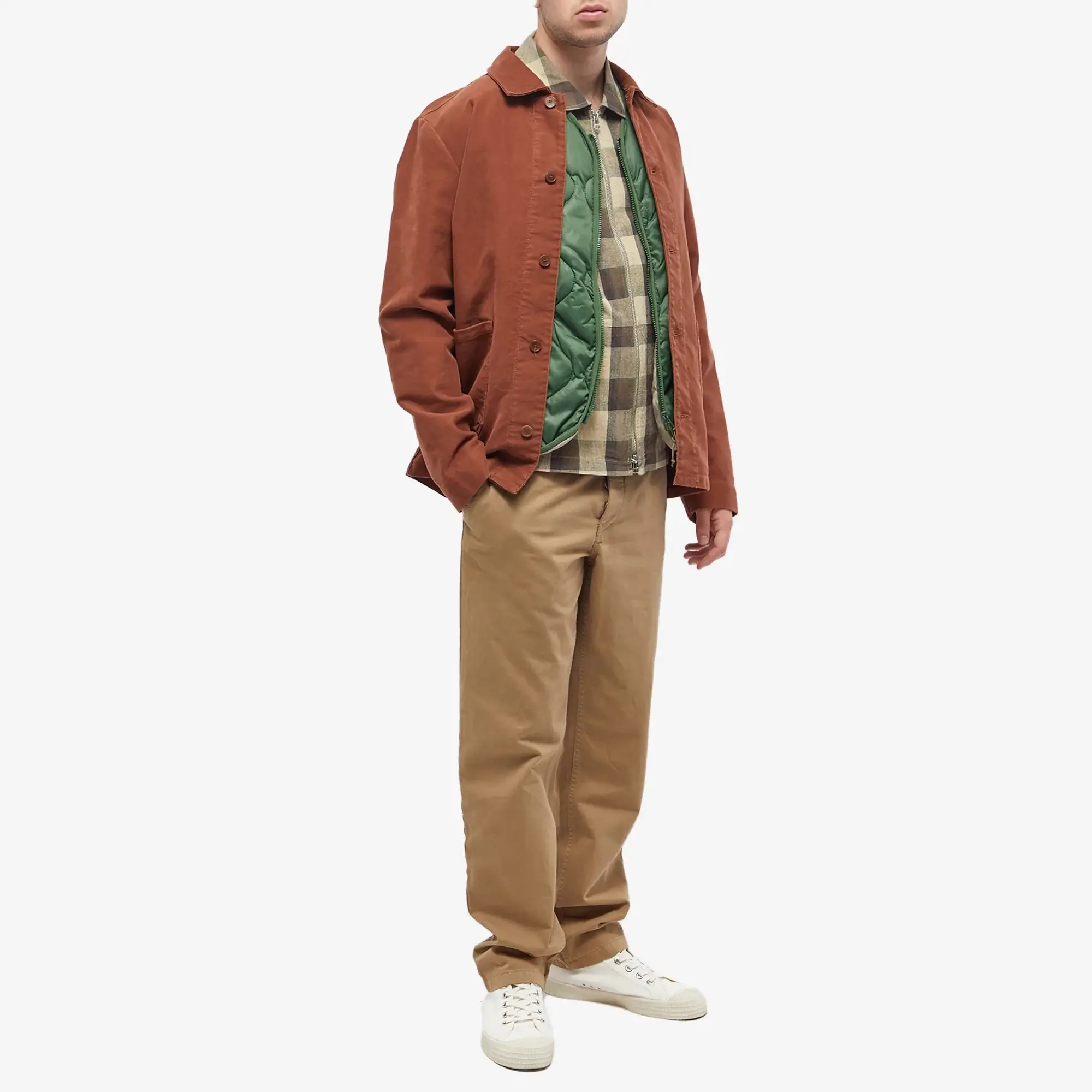 Folk Men's Signal Jacket Tan Check
