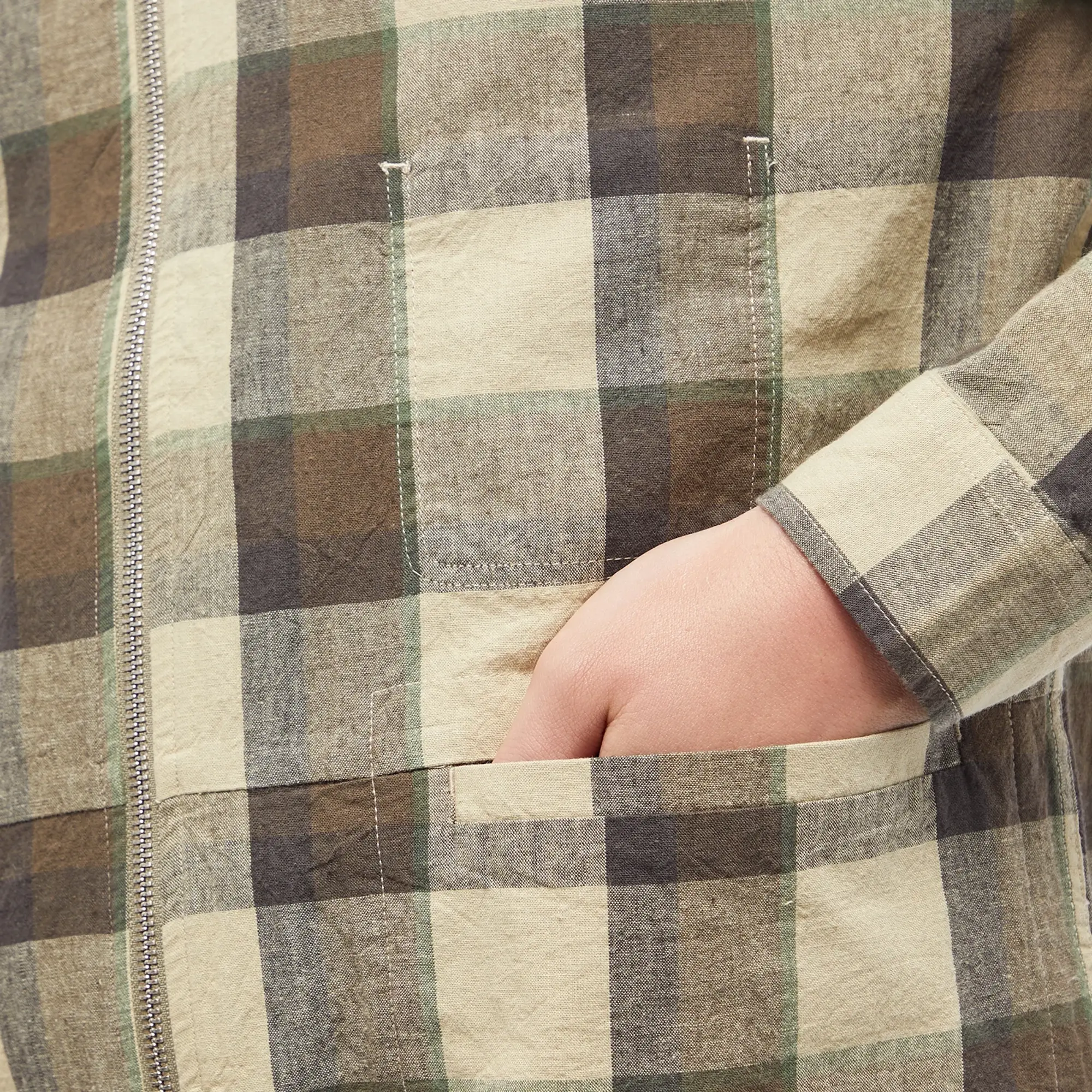Folk Men's Signal Jacket Tan Check