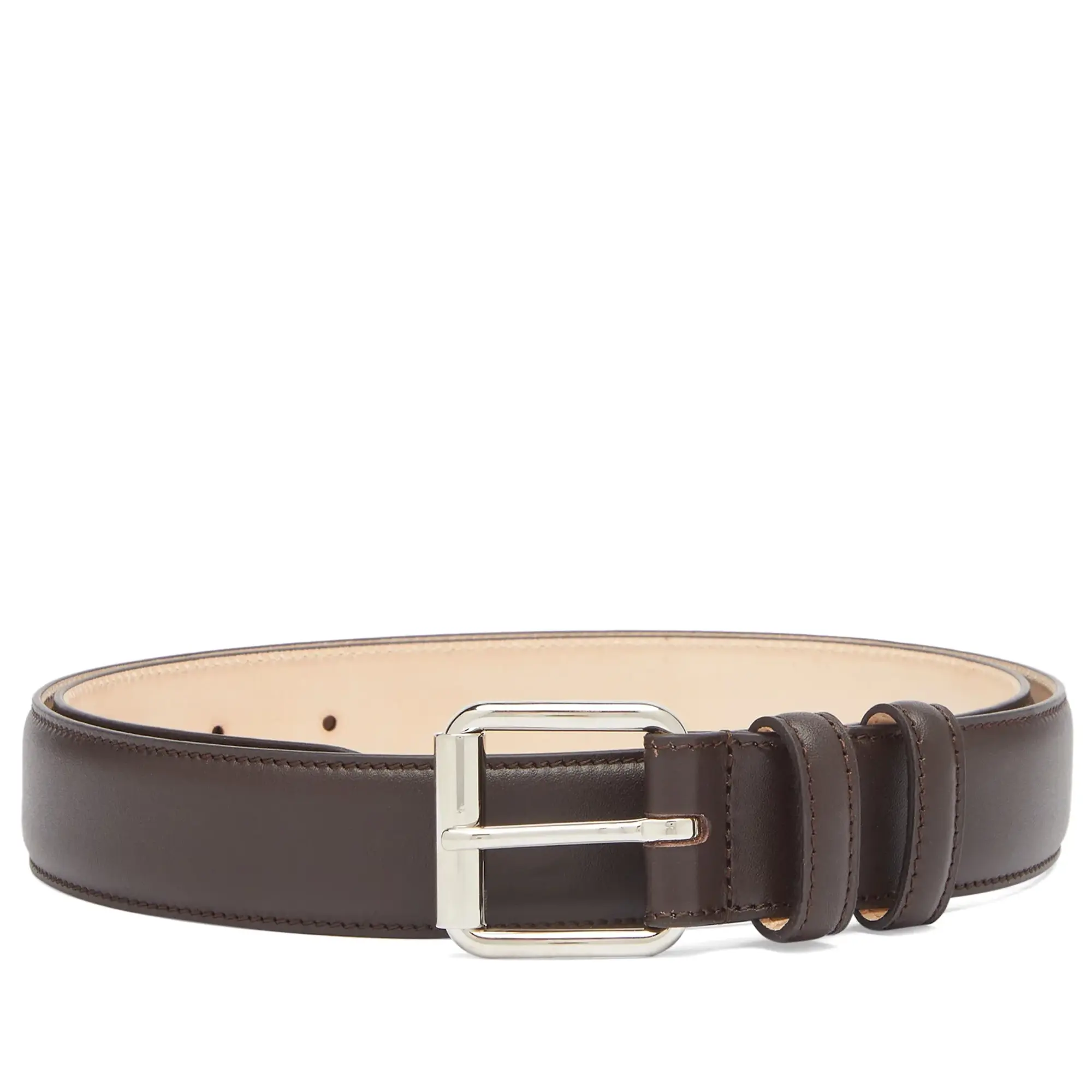 A.P.C. Men's Classic Paris Belt Dark Brown