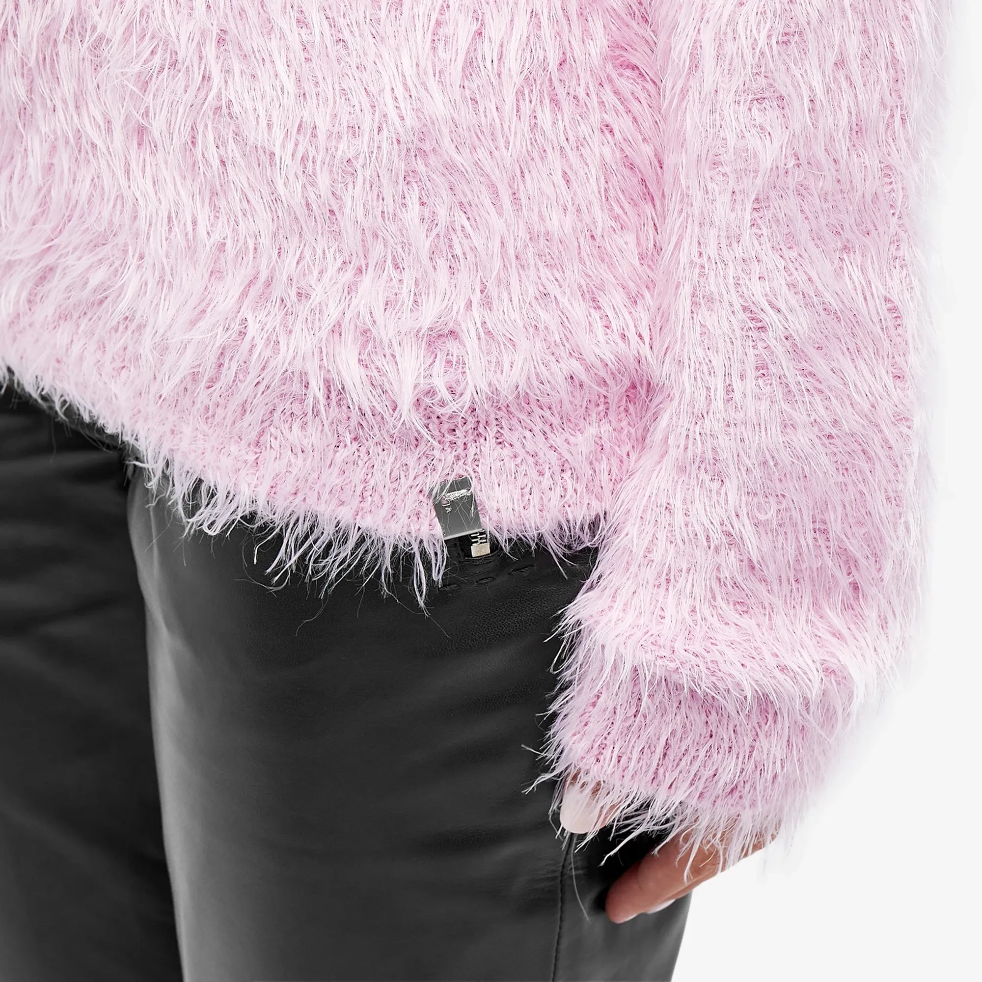1017 ALYX 9SM Women's Feather Sweater Soft Pink | AAUKN0106YA01