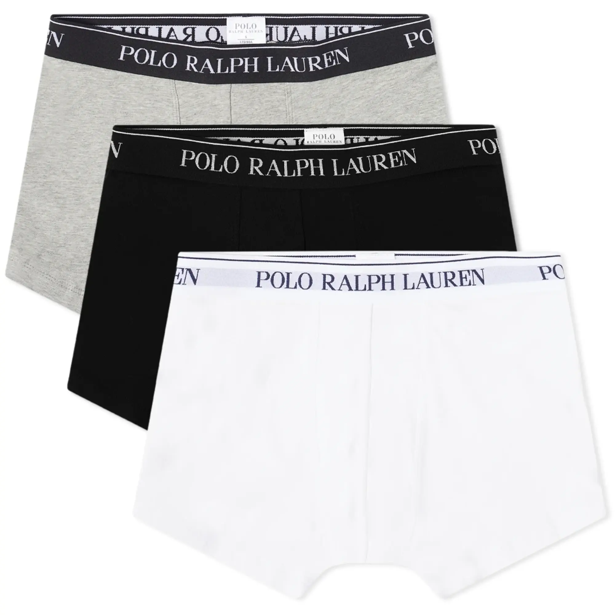 Polo Ralph Lauren Men's Cotton Trunk - 3 Pack White/Black/Andover