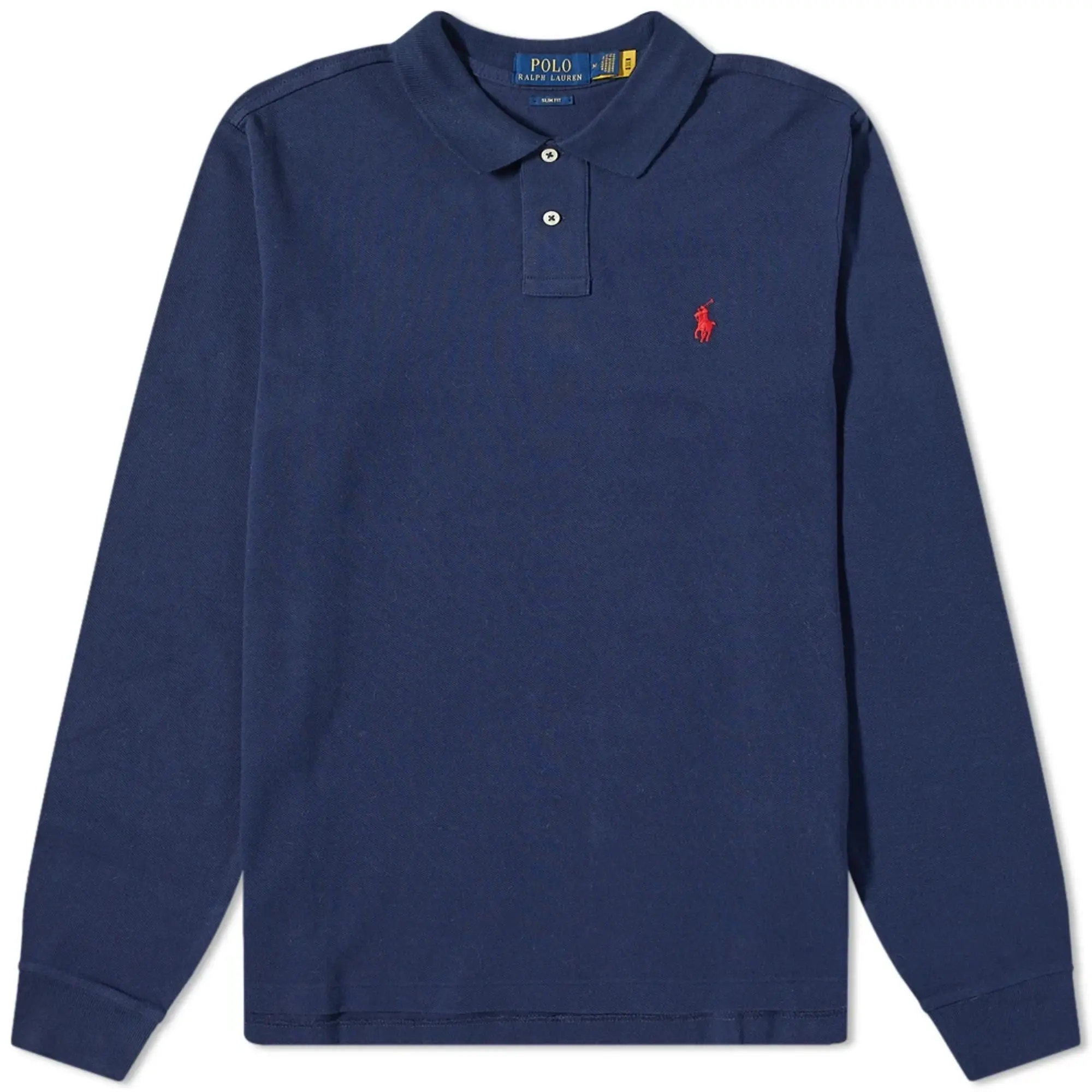 Polo Ralph Lauren Men's Long Sleeve Slim Fit Polo Newport Navy