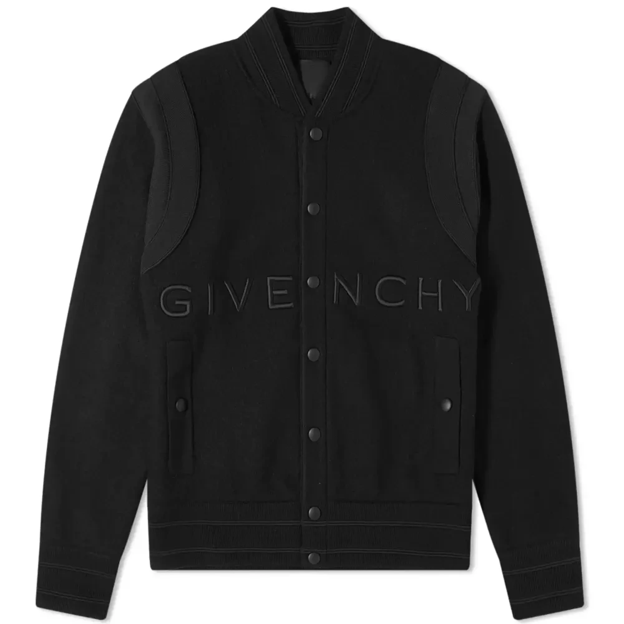 トップス Archive Givenchy ds knit jacket Givenchy Men's Logo Knit Bomber Jacket Black | BM00R64Y82-001