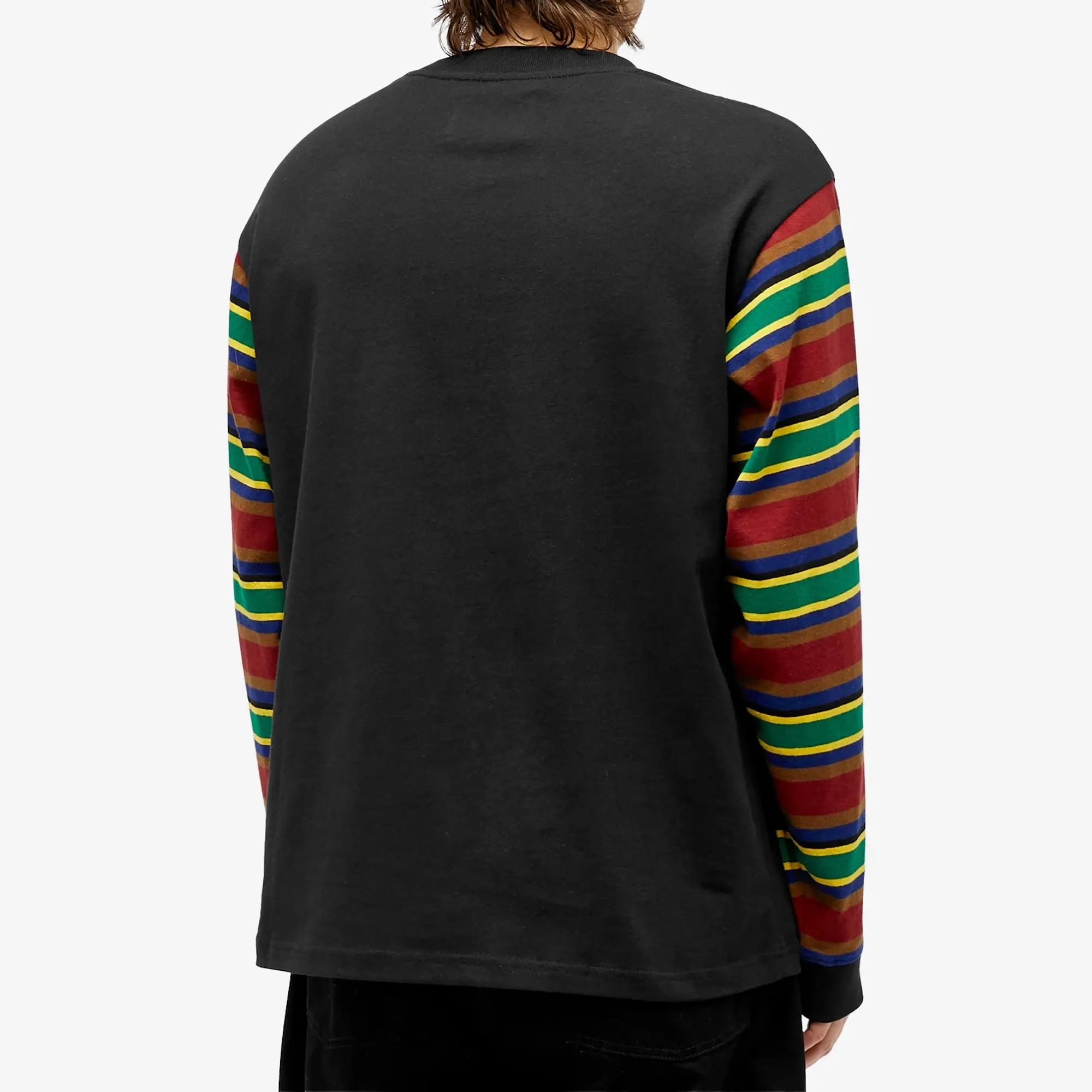 Awake NY Men's Long Sleeve 94 Stripe T-Shirt Black Multi
