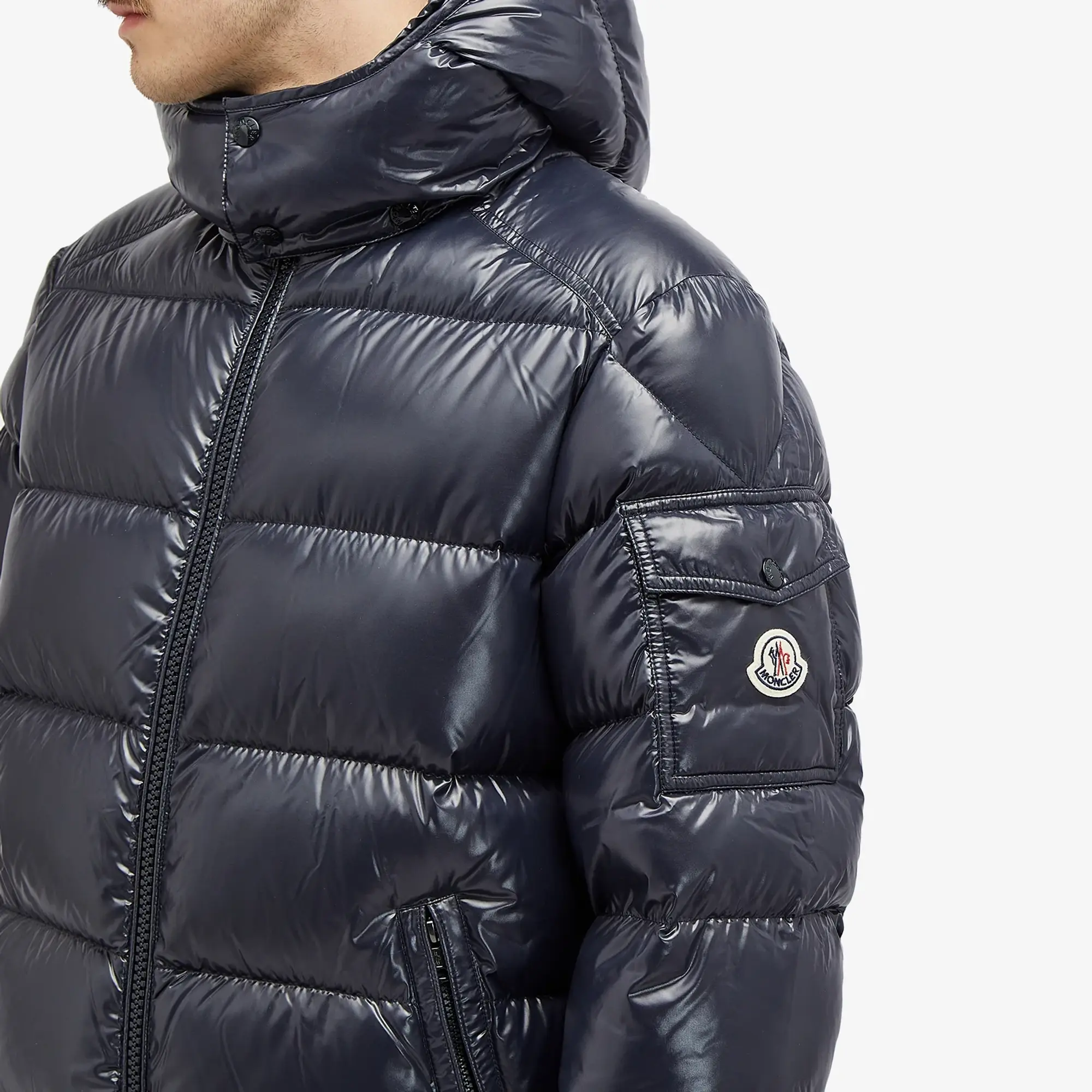Moncler Men's Maya Down Jacket Navy