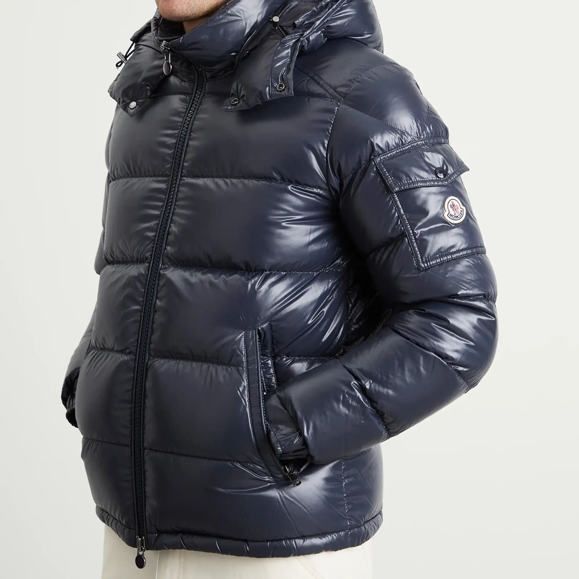 Moncler Men's Maya Down Jacket Navy