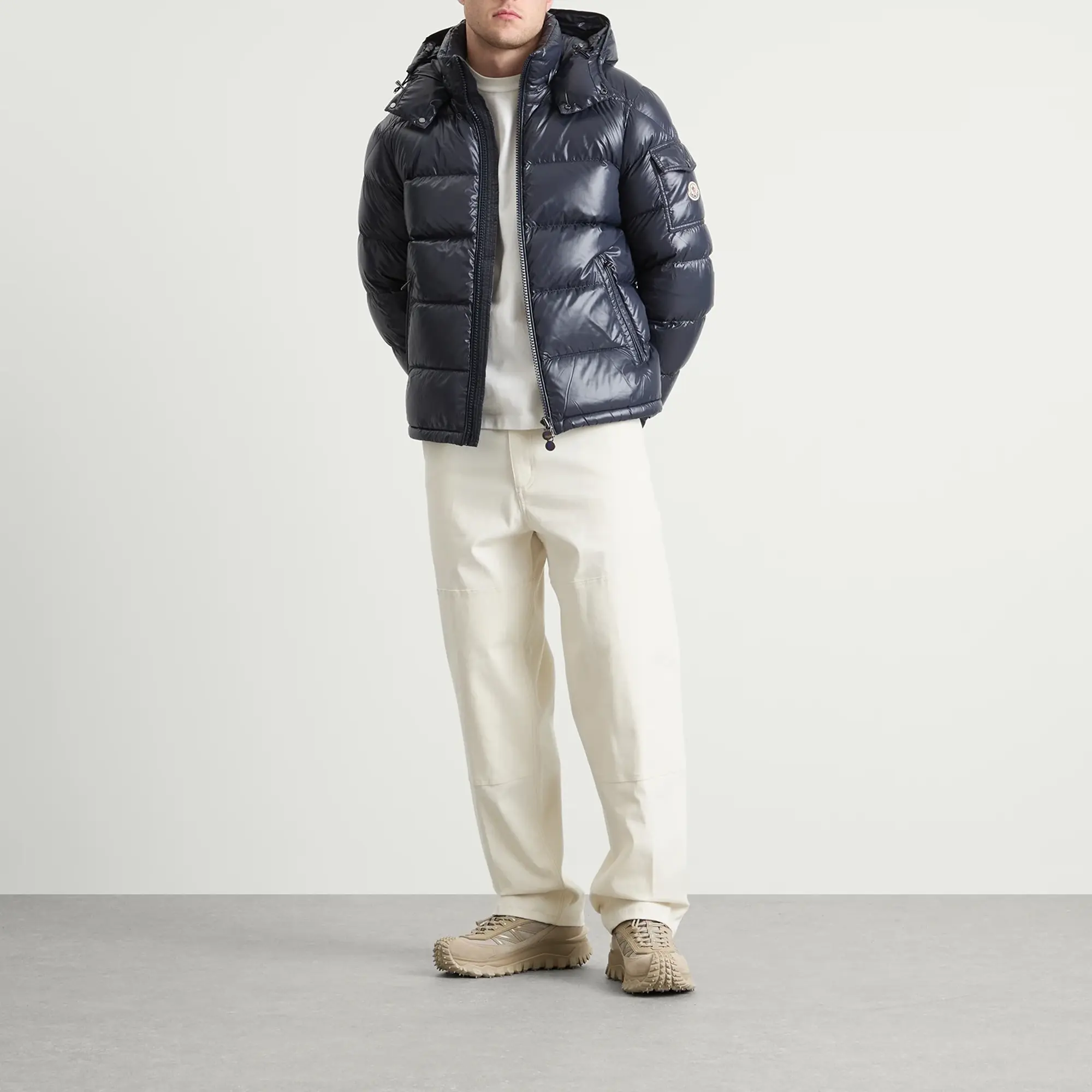 Moncler Men's Maya Down Jacket Navy