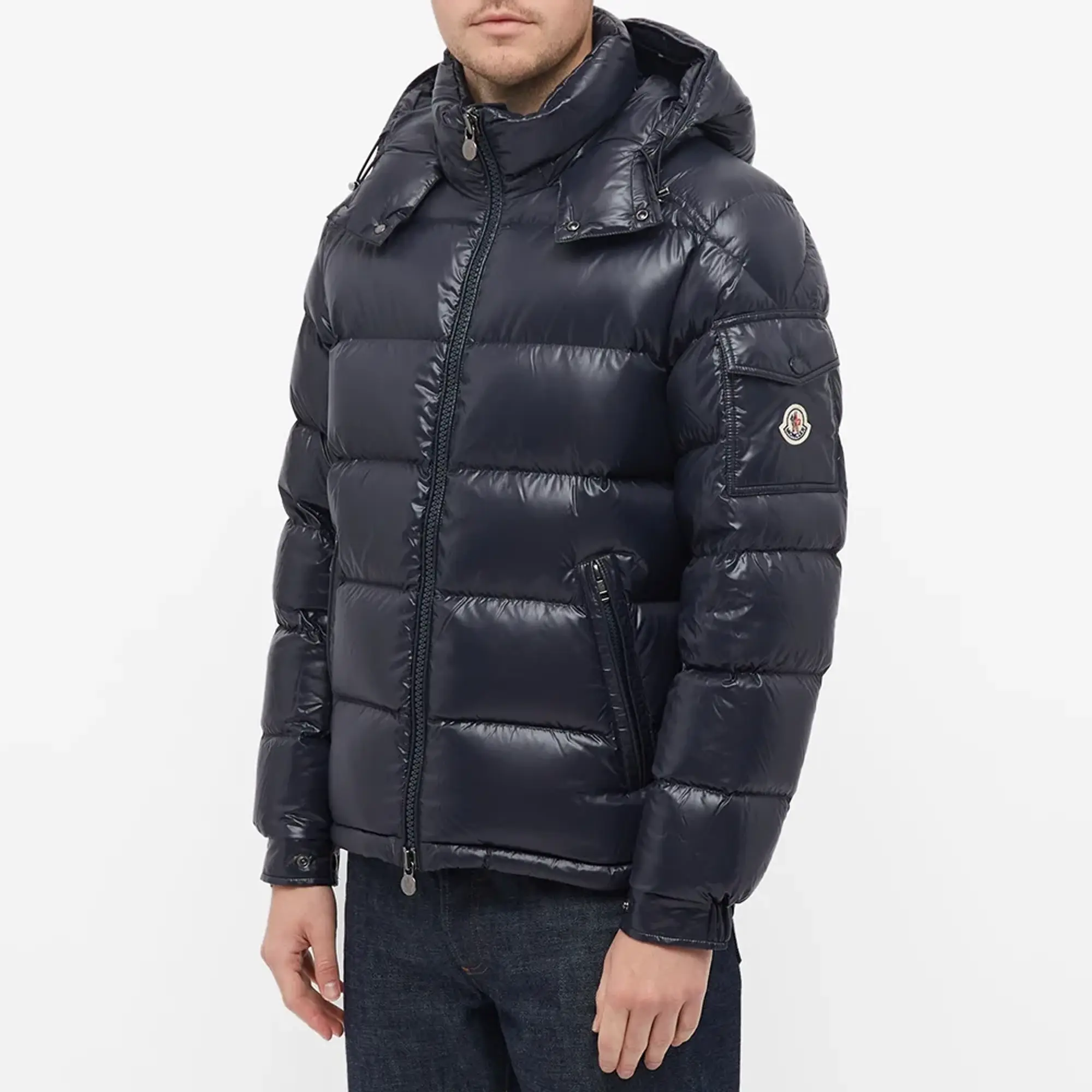 Moncler Men's Maya Down Jacket Navy