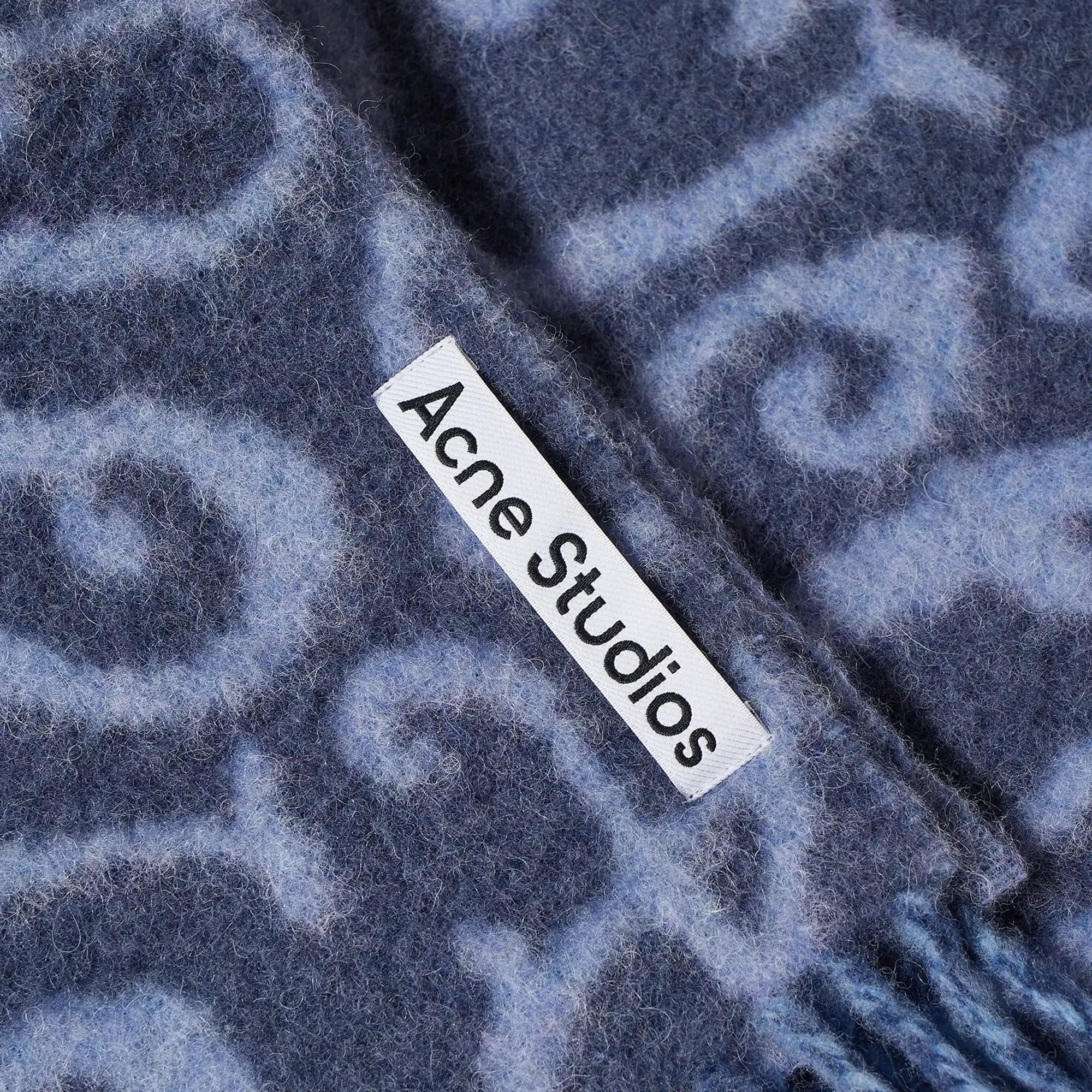 Acne Studios Men's Volf Monogram Scarf Blue/Lilac