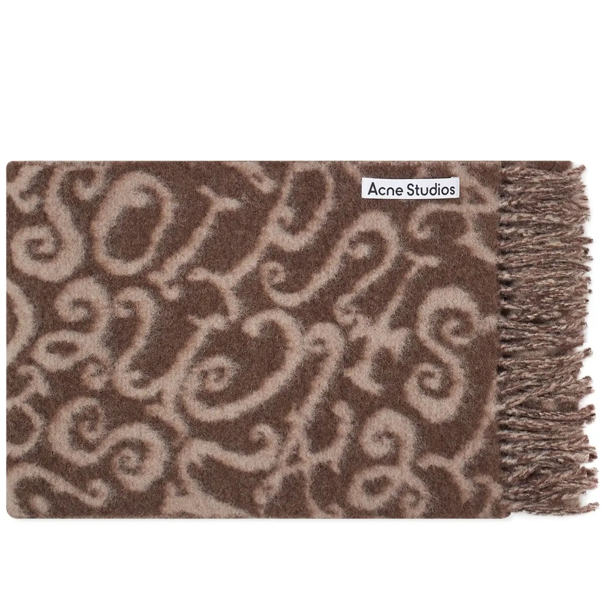 Acne Studios Men's Volf Monogram Scarf Brown/Beige