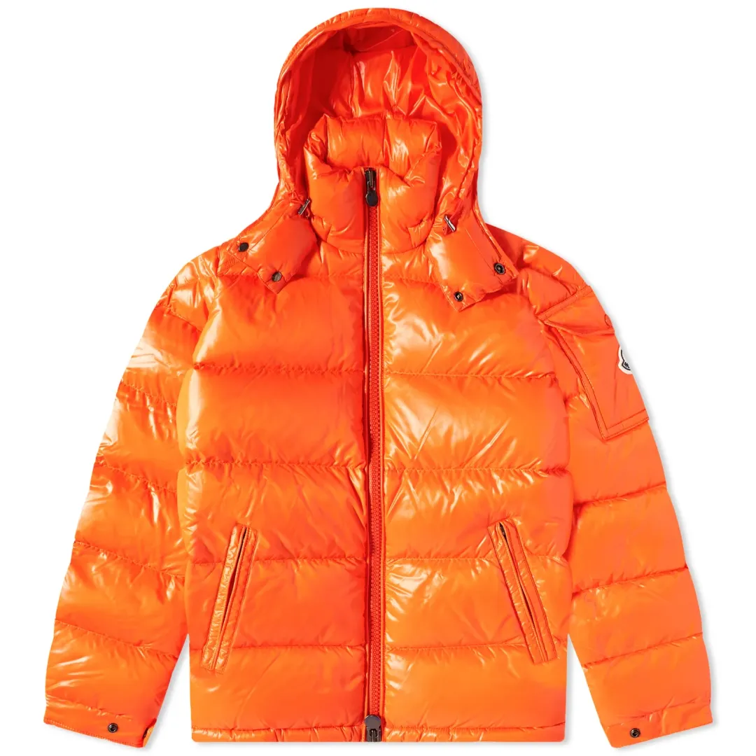 Moncler Men's Maya Down Jacket Orange | 1A536-68950-00-326 | FOOTY.COM
