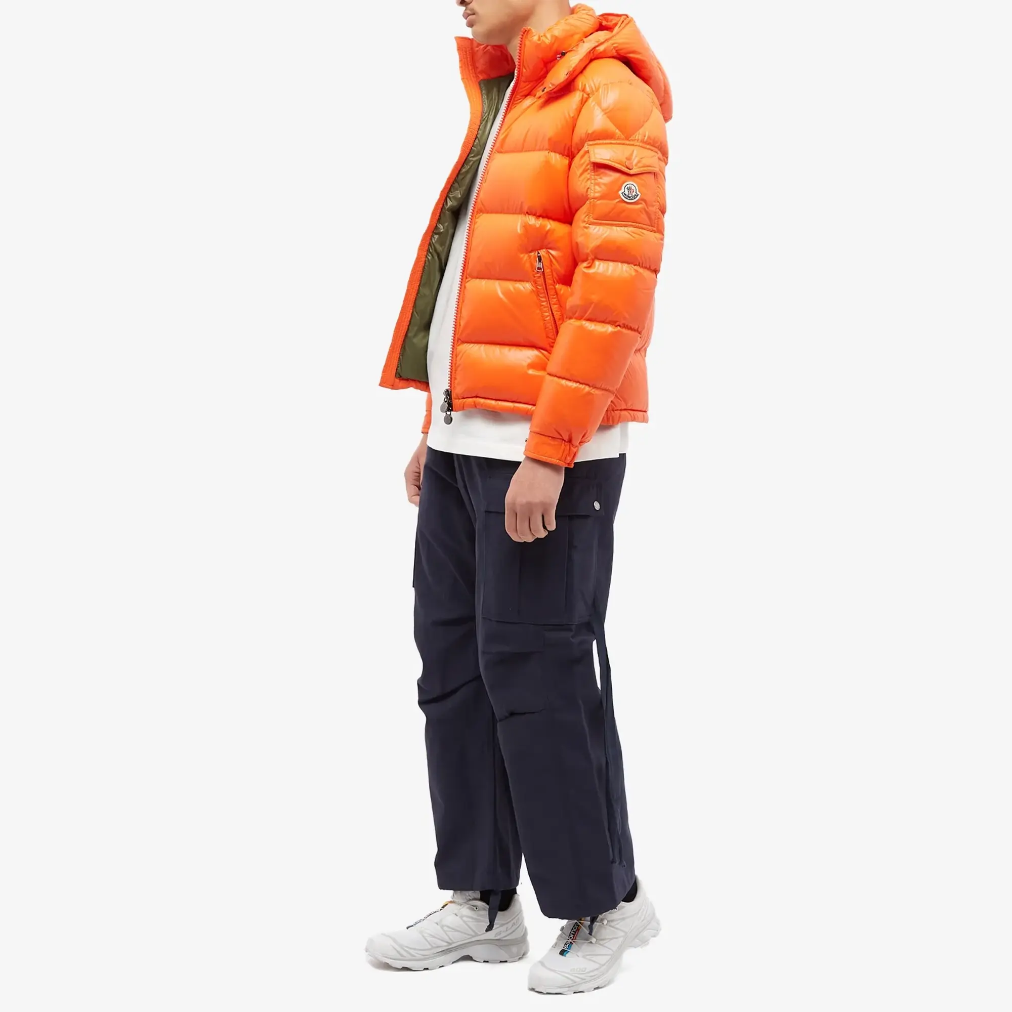 Orange moncler maya jacket online