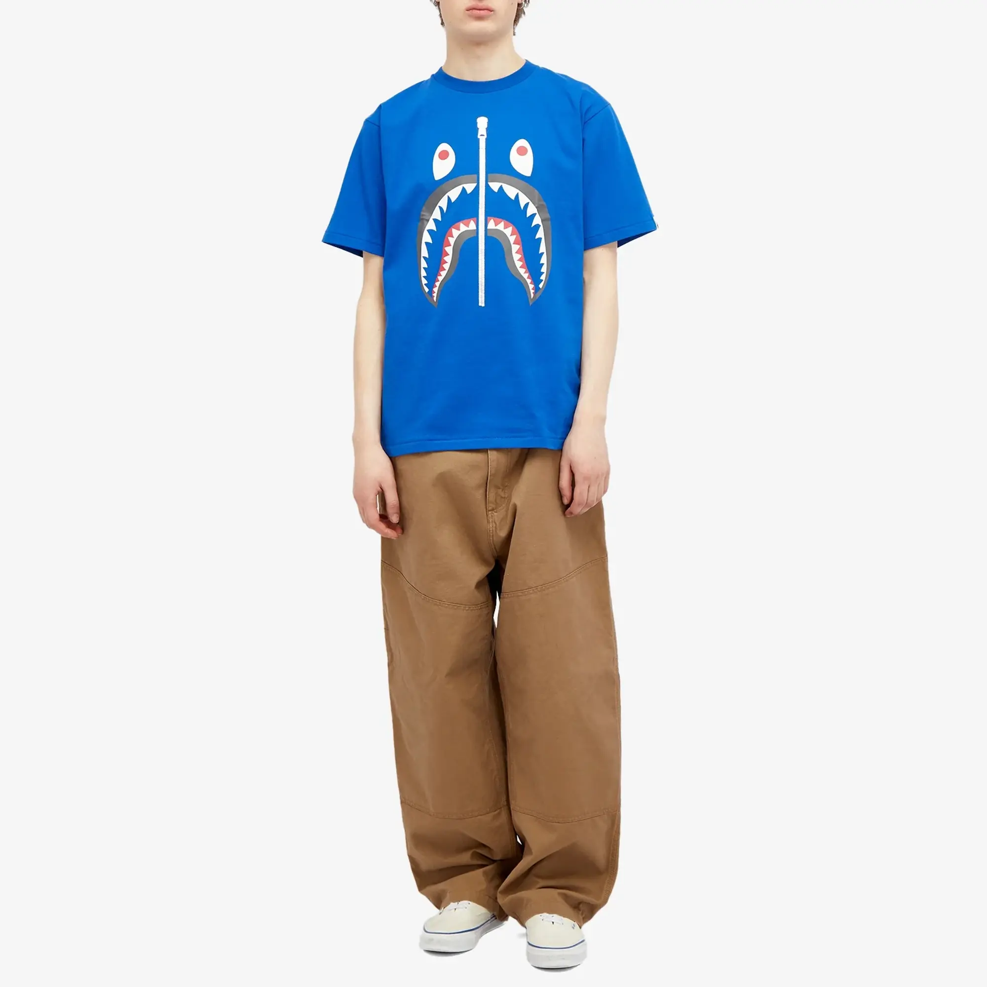 A Bathing Ape Men's Shark T-Shirt Blue