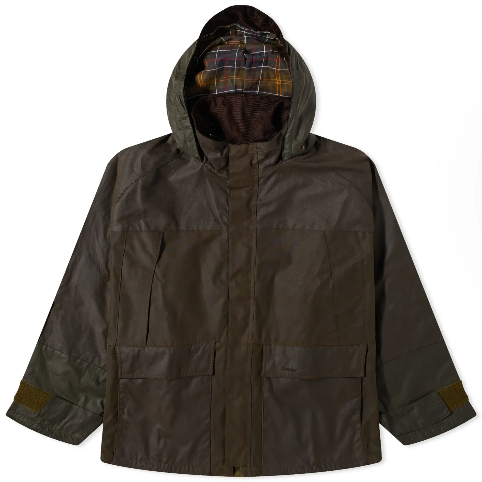 Barbour Men's Heritage Short Field Wax Parka Jacket Olive