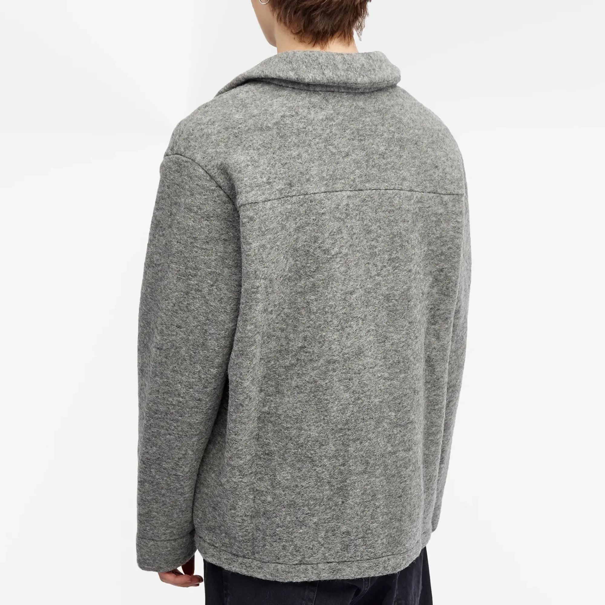 Asics A.P.C. Men's Thias Wool Chore Jacket Heathered Light Grey
