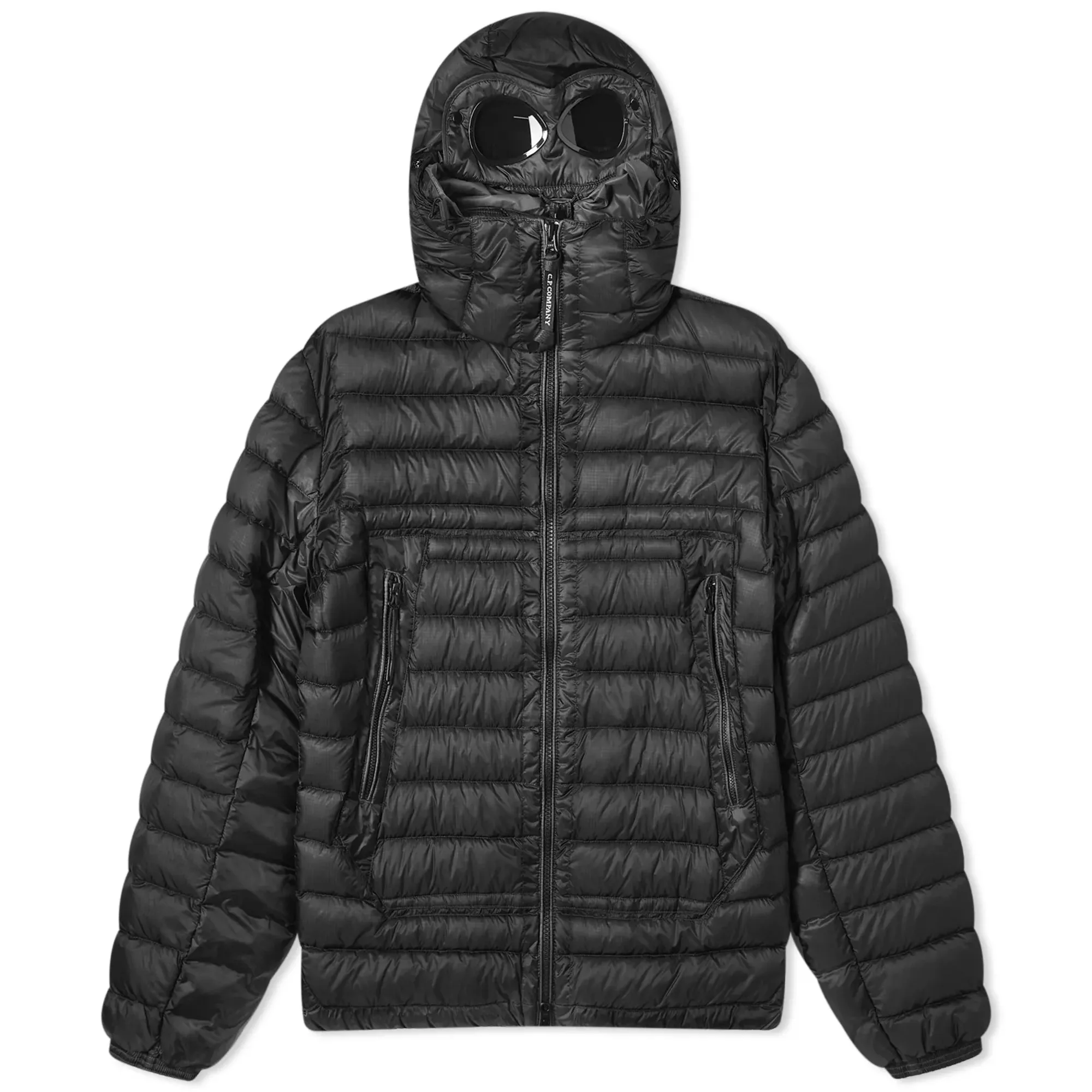 CP Company Navy Down Filled DD Shell Goggle Puffer Jacket - Medium