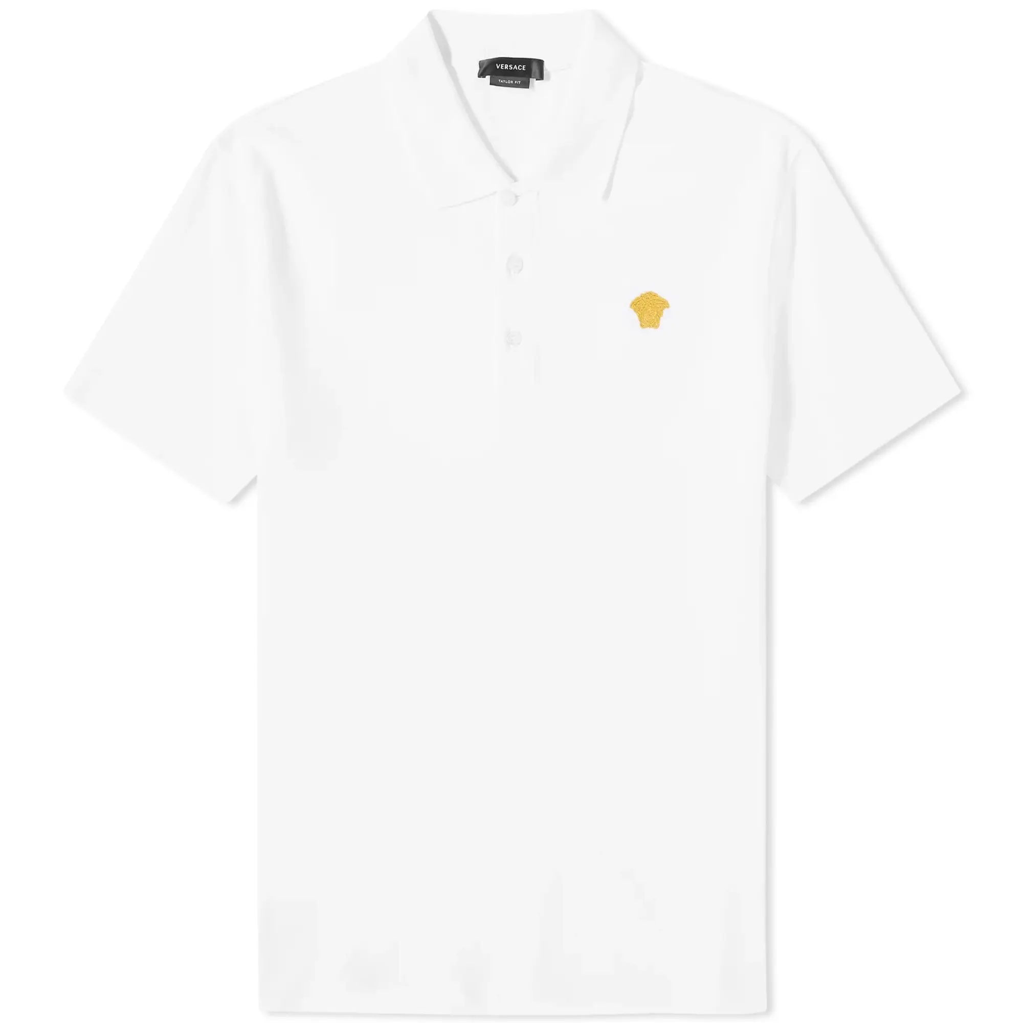 Versace Men's Medusa Logo Polo Shirt White