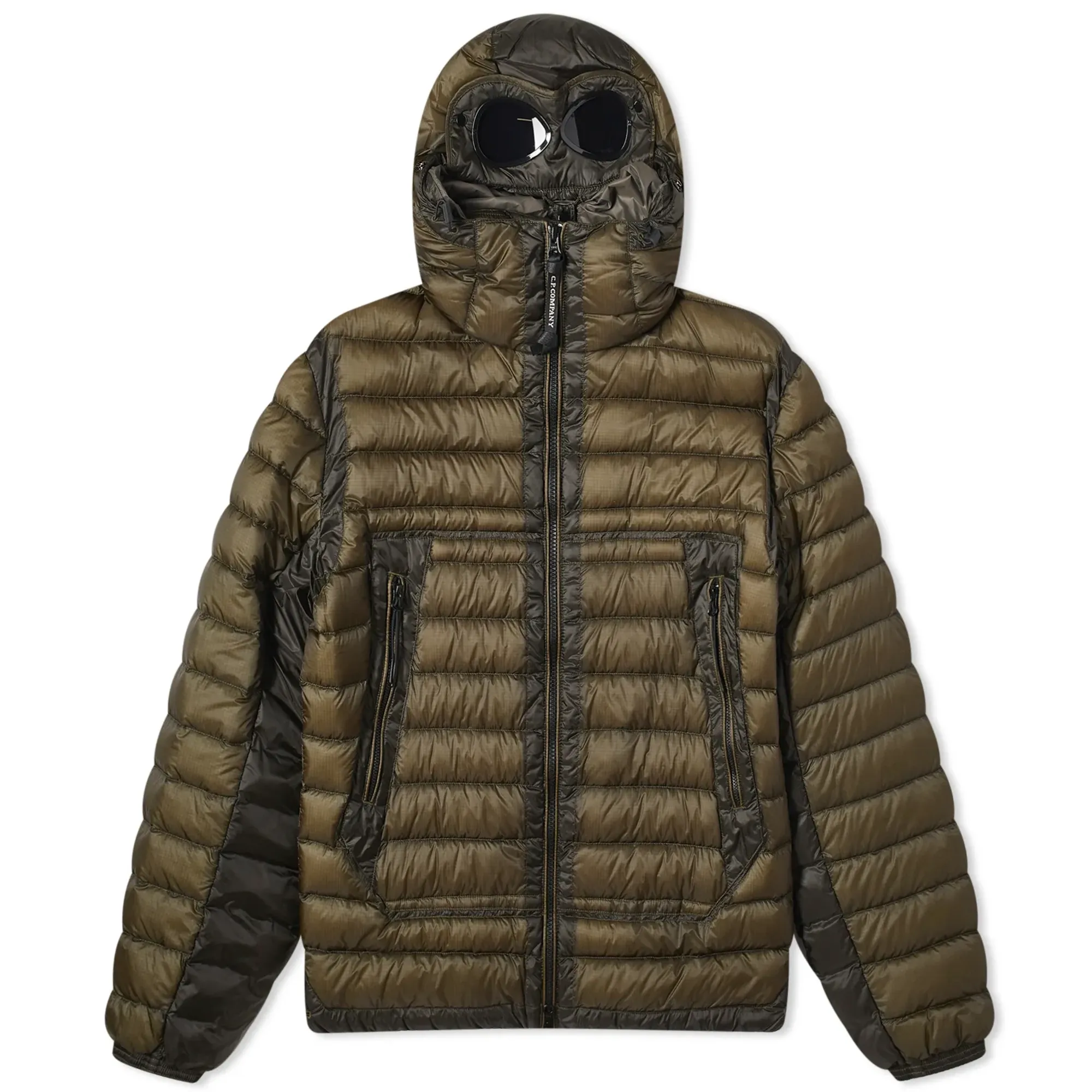 C.P. Company Men's D.D Shell Goggle Jacket Olive Night