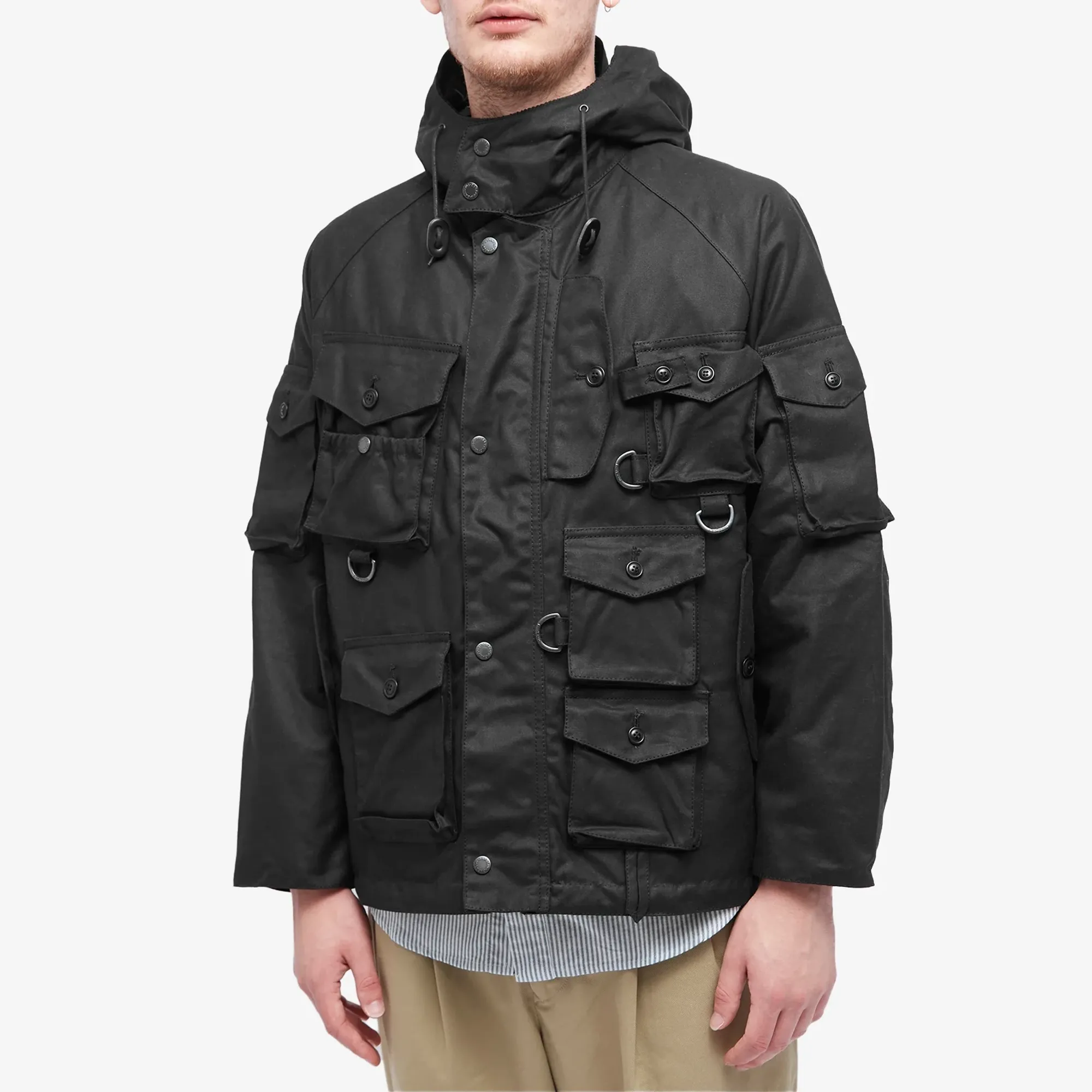 Barbour Men's x Baracuta Harvard Wax Jacket Black | MWX2219BK11
