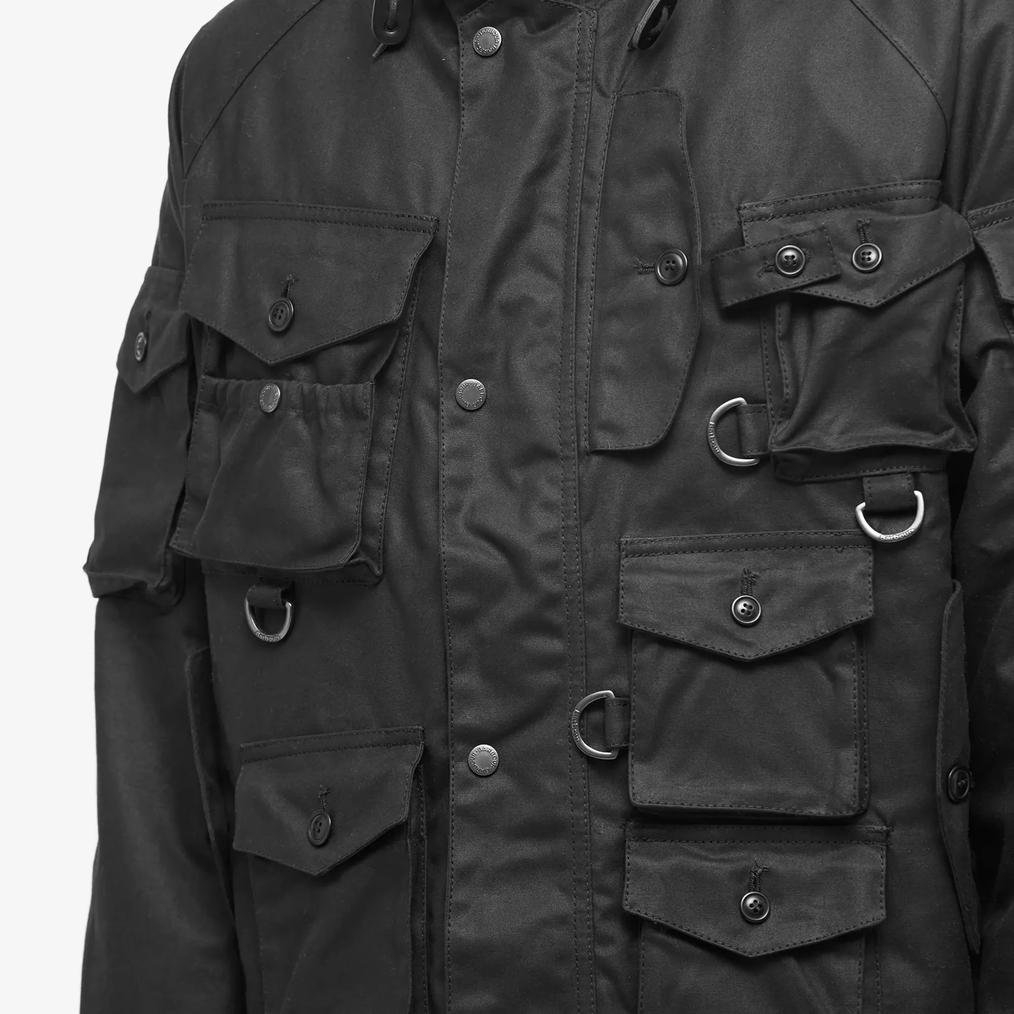 Barbour Men's x Baracuta Harvard Wax Jacket Black | MWX2219BK11