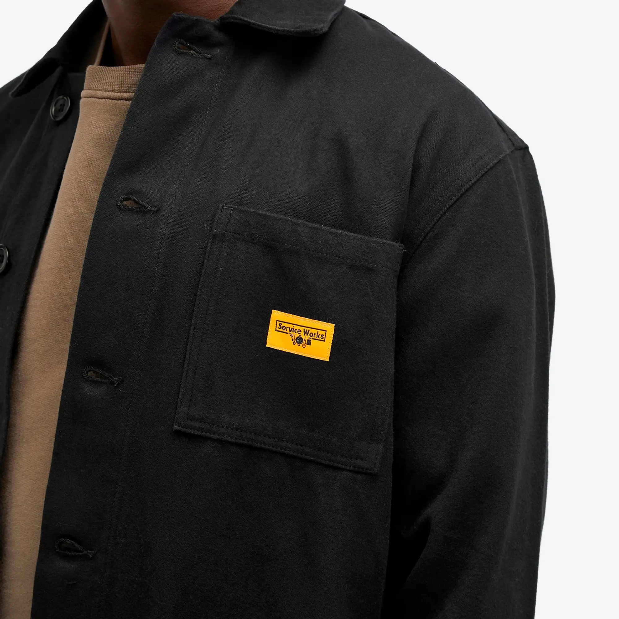 Service Works Men's Moleskin Coverall Jacket Black | SW-AW23 Service Works Men's Moleskin Coverall Jacket Black | SW-AW23