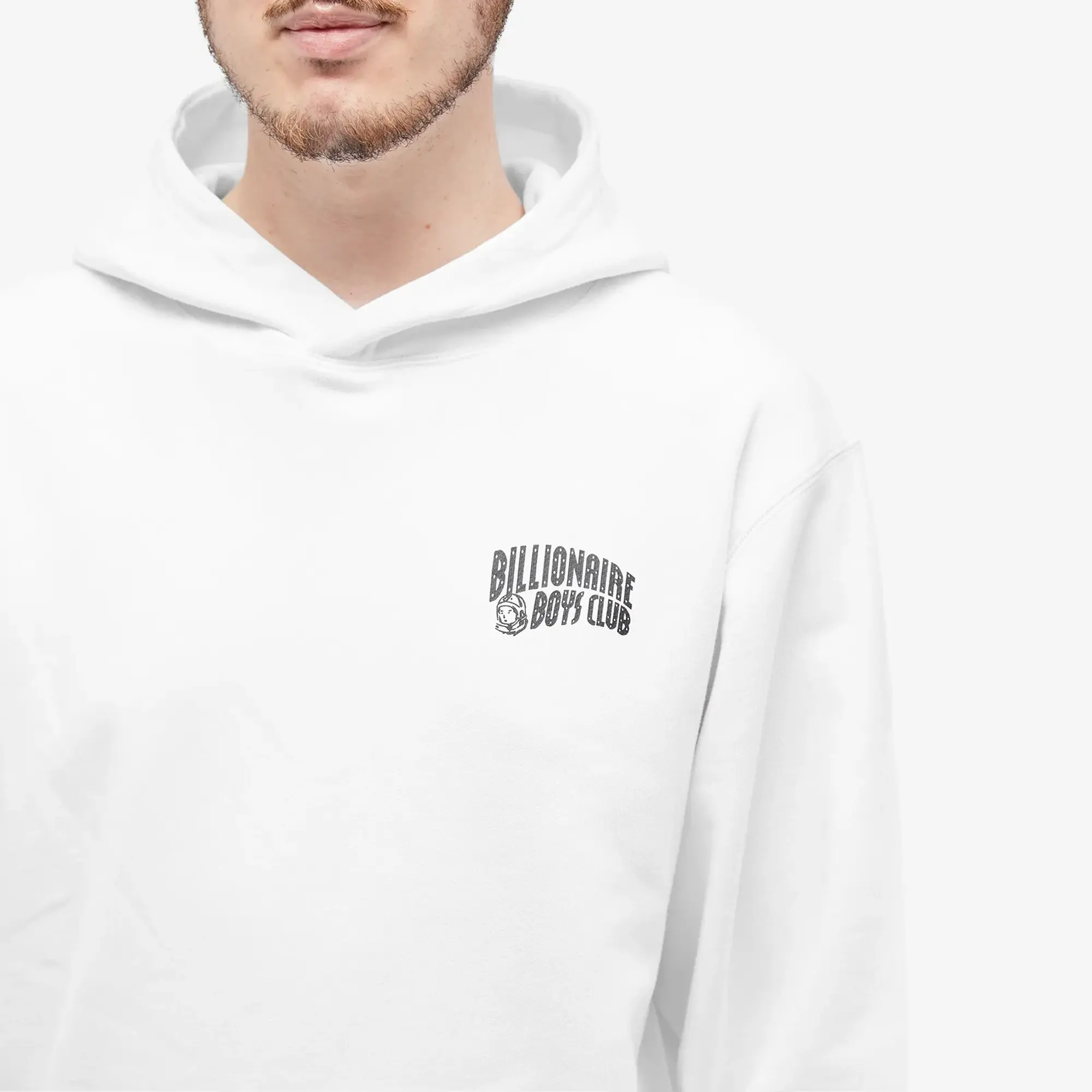 Billionaire Boys Club Men's Small Arch Logo Popover Hoodie White