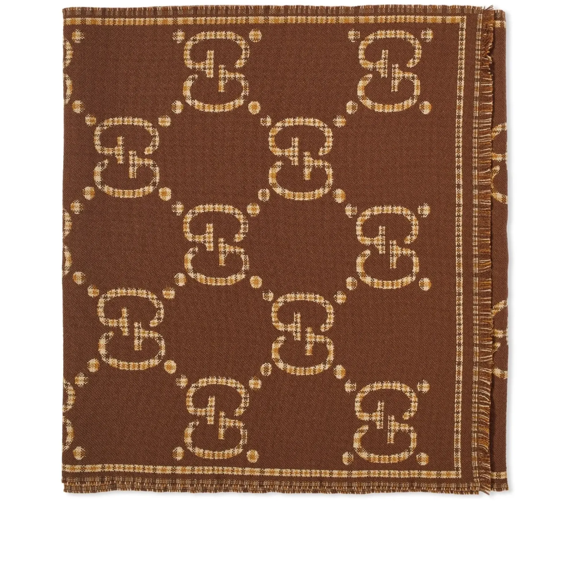 Gold Gucci Bandana Men's Gucci Men's Large GG Scarf Brown