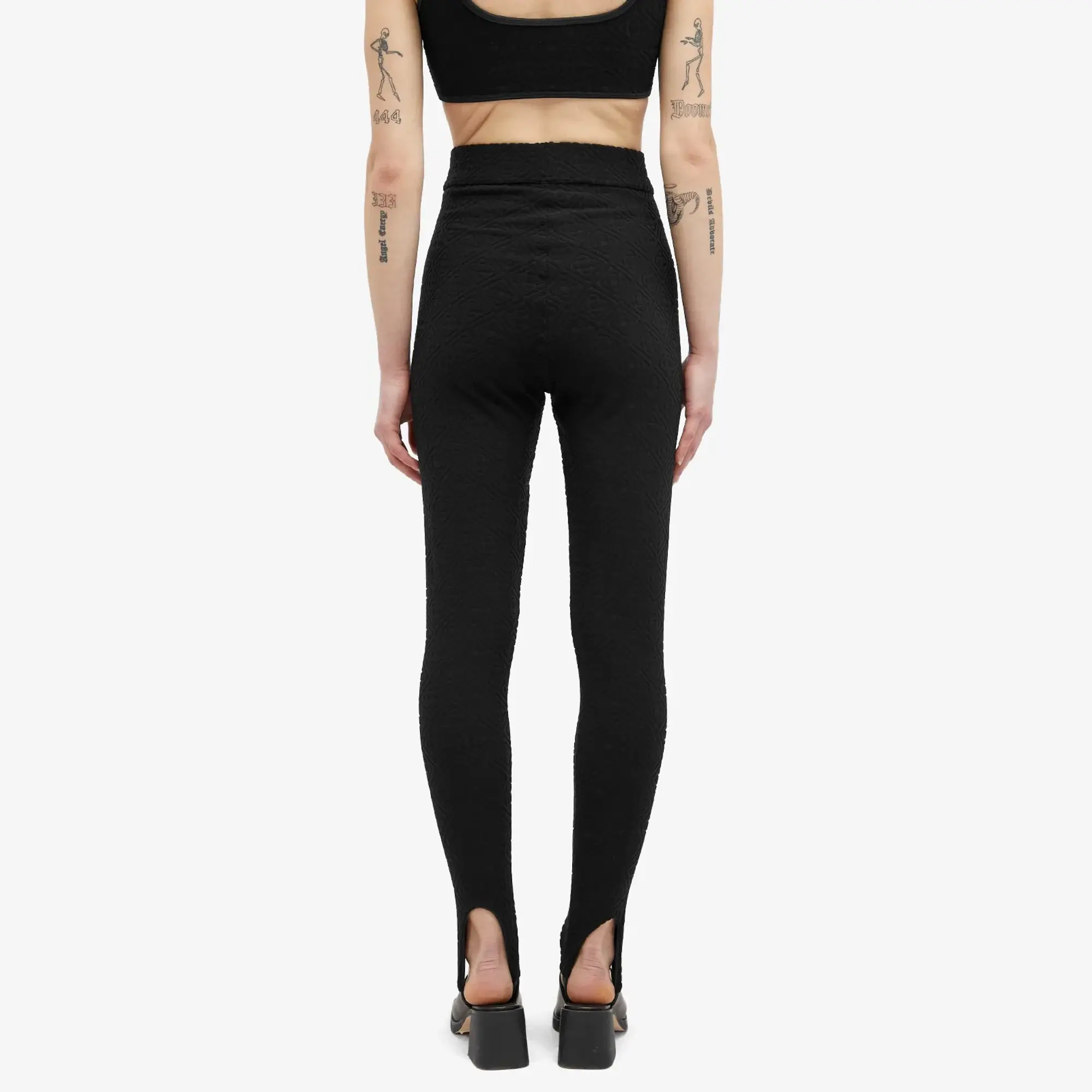 Casablanca Women's Stirrup Leggings Black