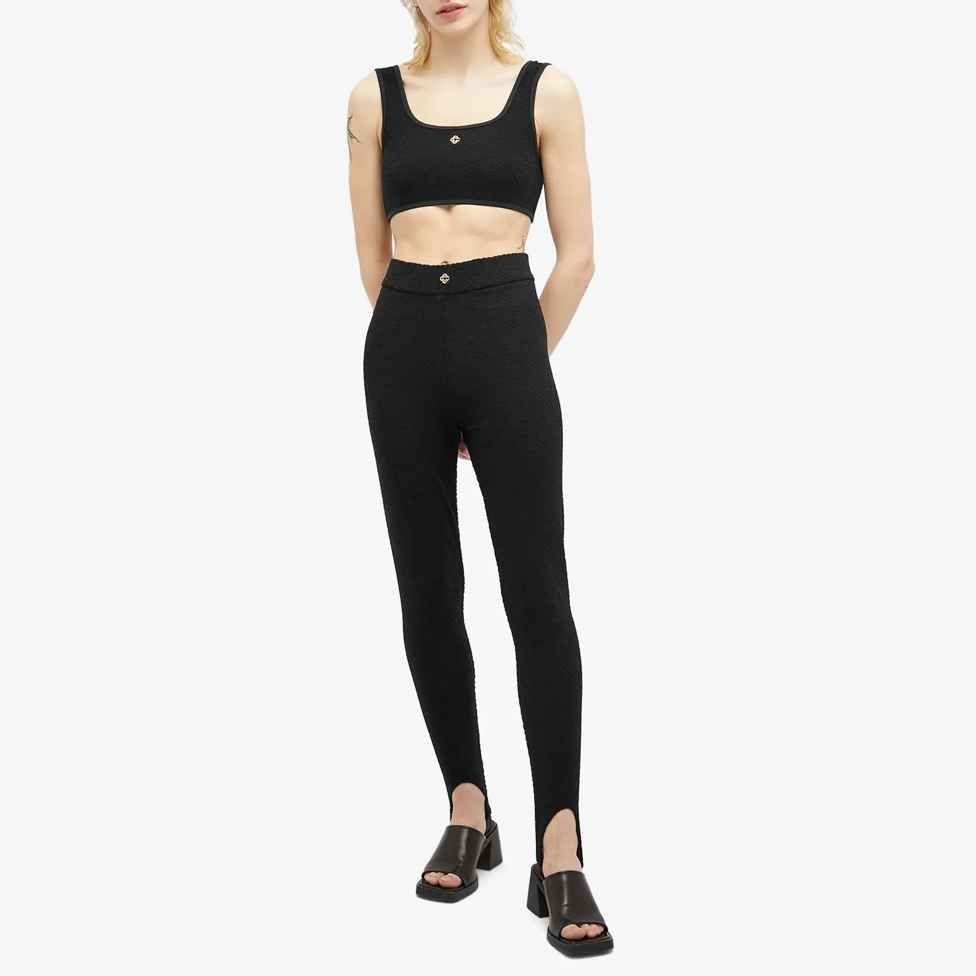 Casablanca Women's Stirrup Leggings Black