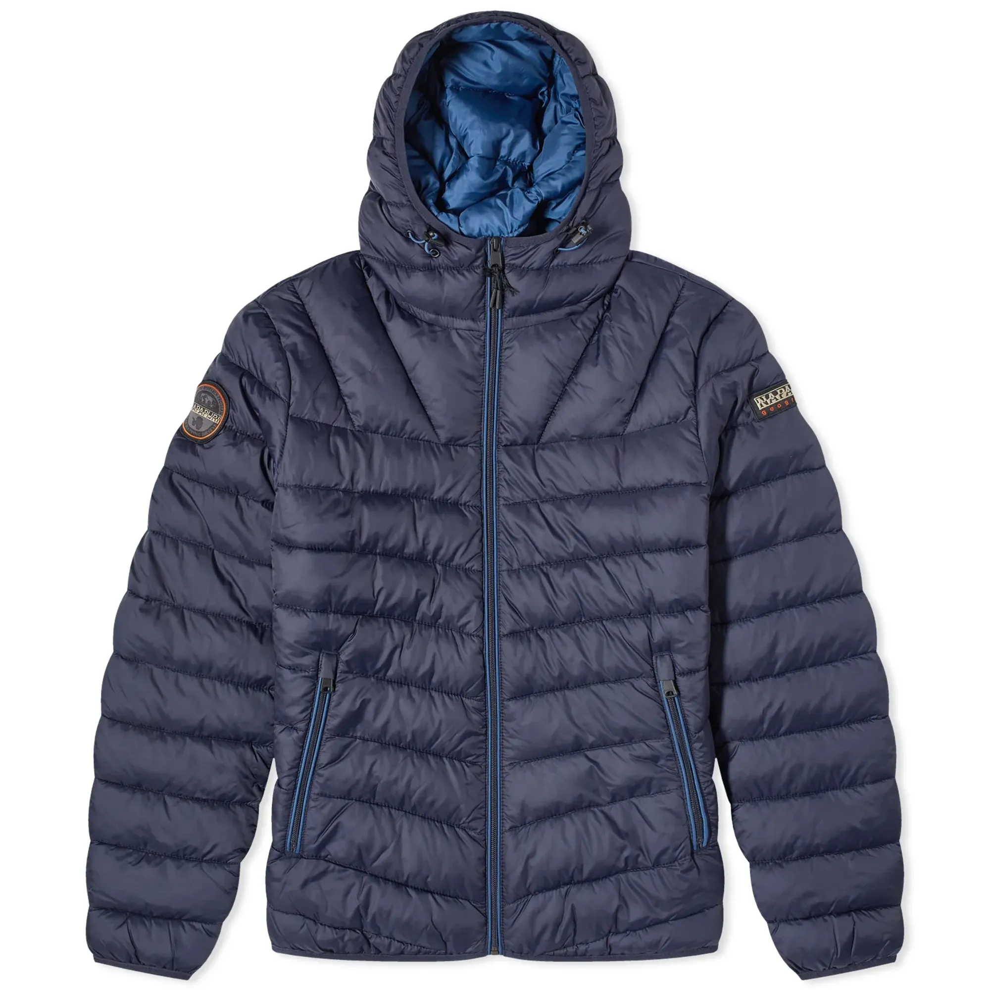 Napapijri Men's Aerons Hooded Padded Jacket Blue Marine