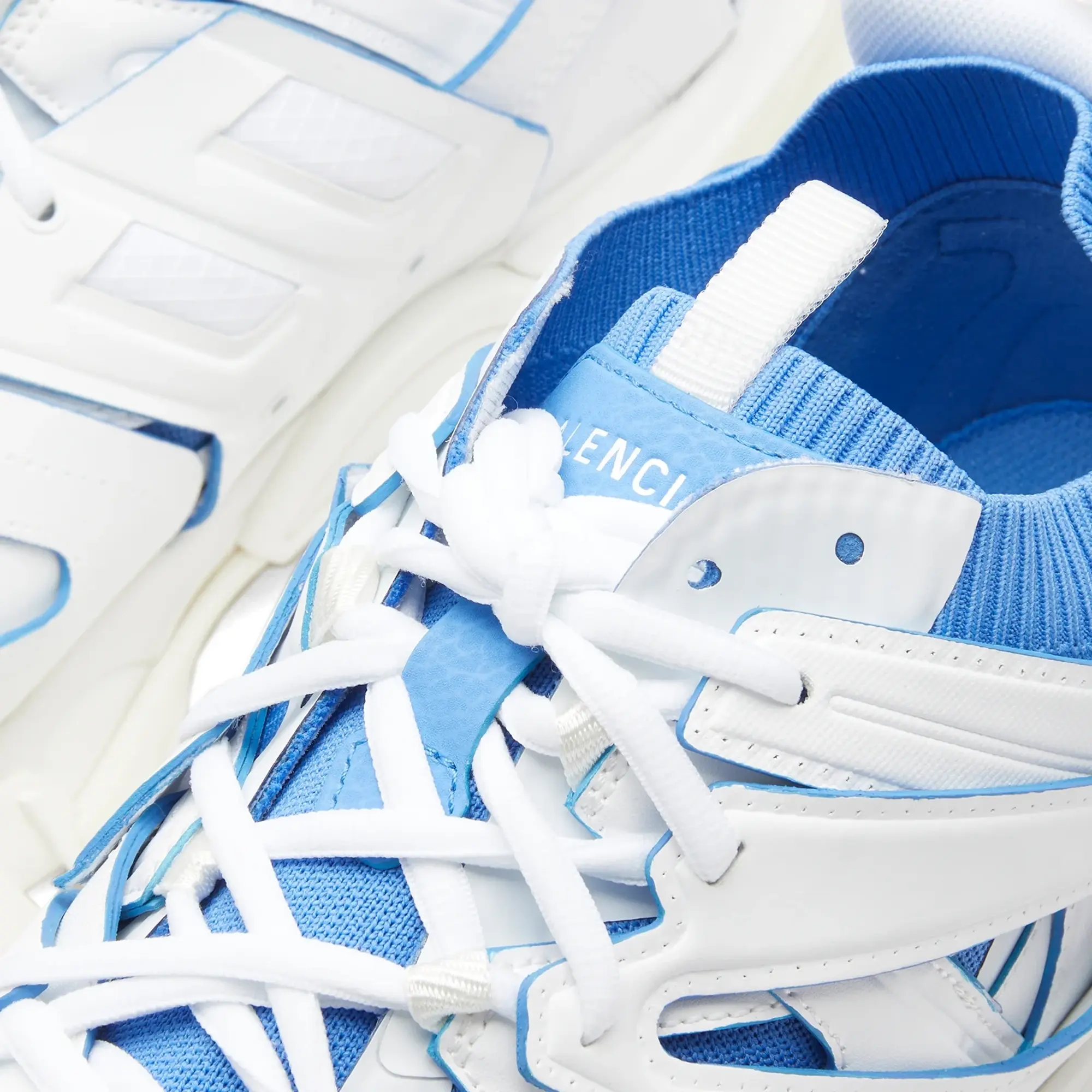 Balenciaga Men's Track Sock Sneaker White/Blue