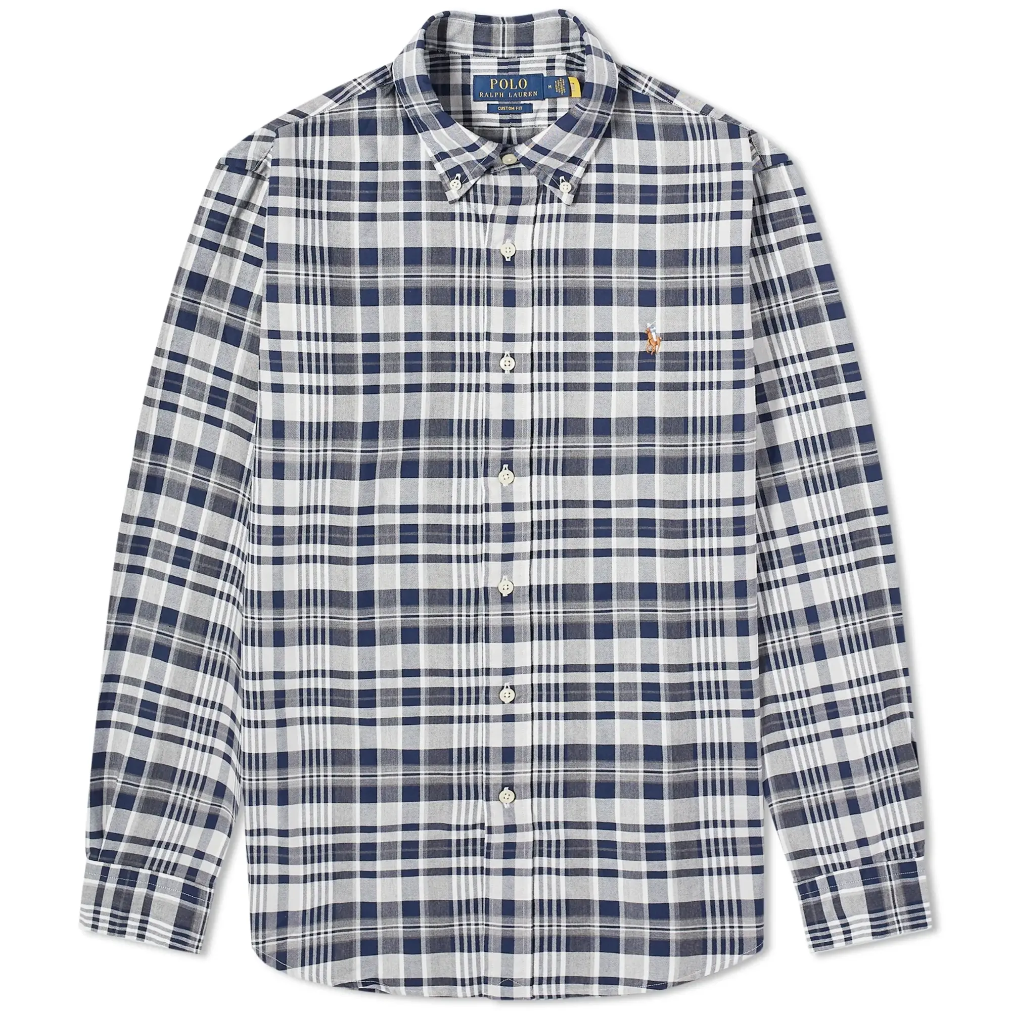 Polo Ralph Lauren Men's Check Oxford Shirt Grey Heather/Navy Multi