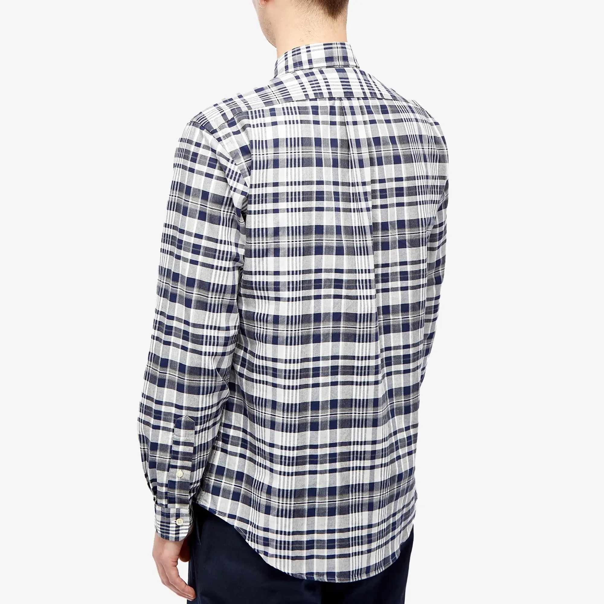 Polo Ralph Lauren Men's Check Oxford Shirt Grey Heather/Navy Multi