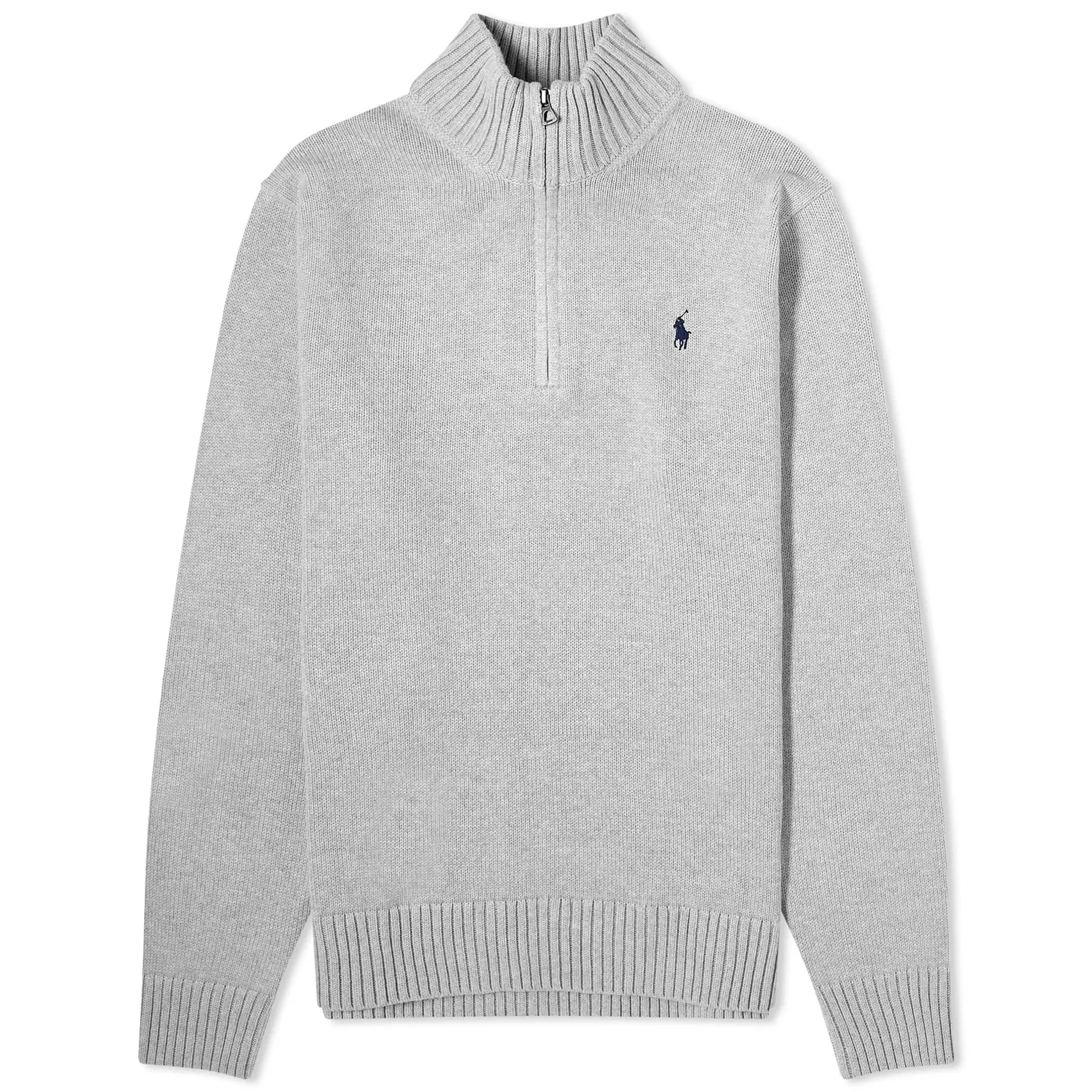 Polo Ralph Lauren Men's Half Zip Knit Jumper Andover Heather