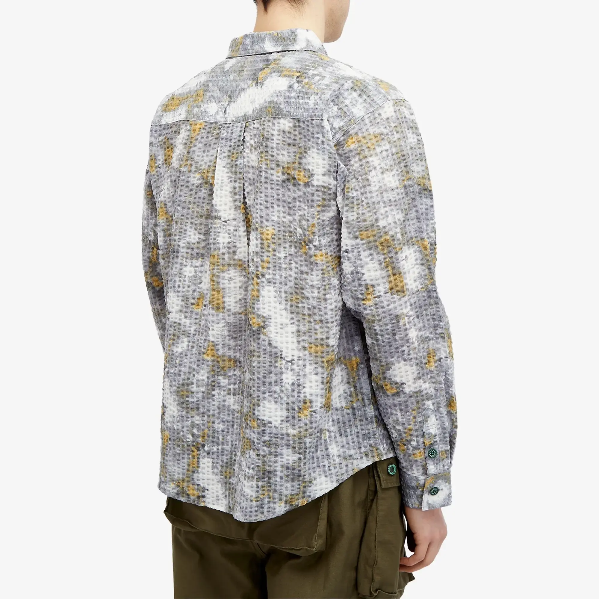 Brain Dead Men's Distorted Heat Shirt Grey