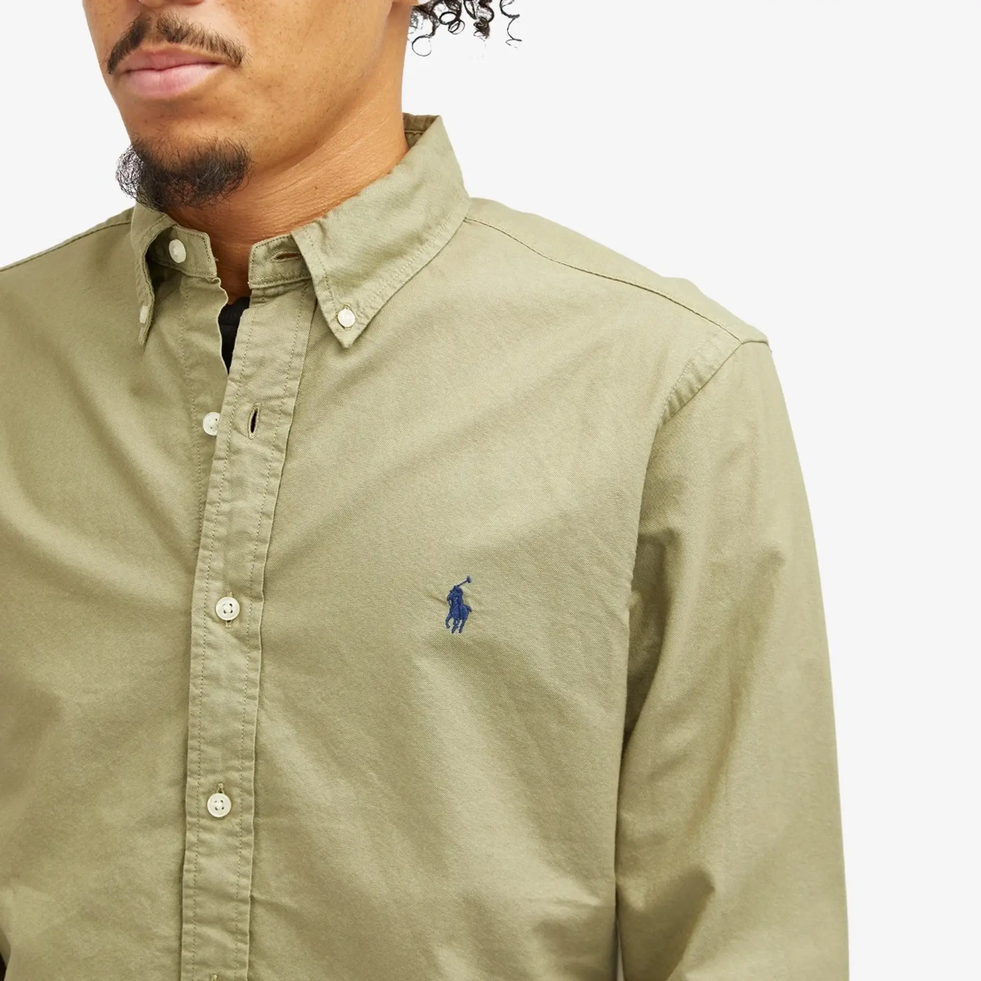 Polo Ralph Lauren Men's Garment Dyed Oxford Shirt Sage Green