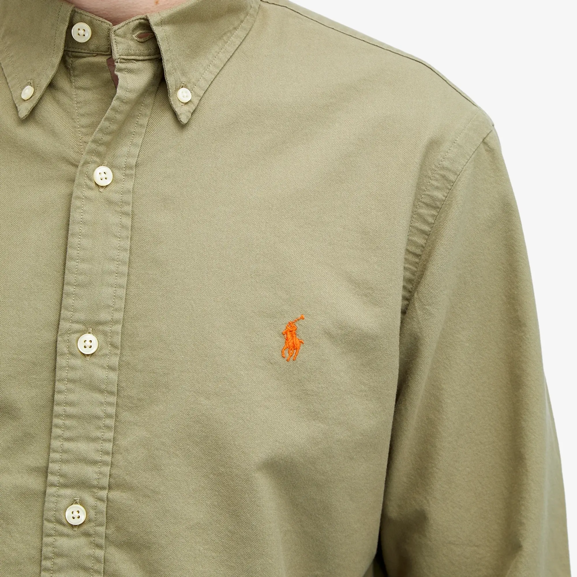 Polo Ralph Lauren Men's Garment Dyed Oxford Shirt Sage Green
