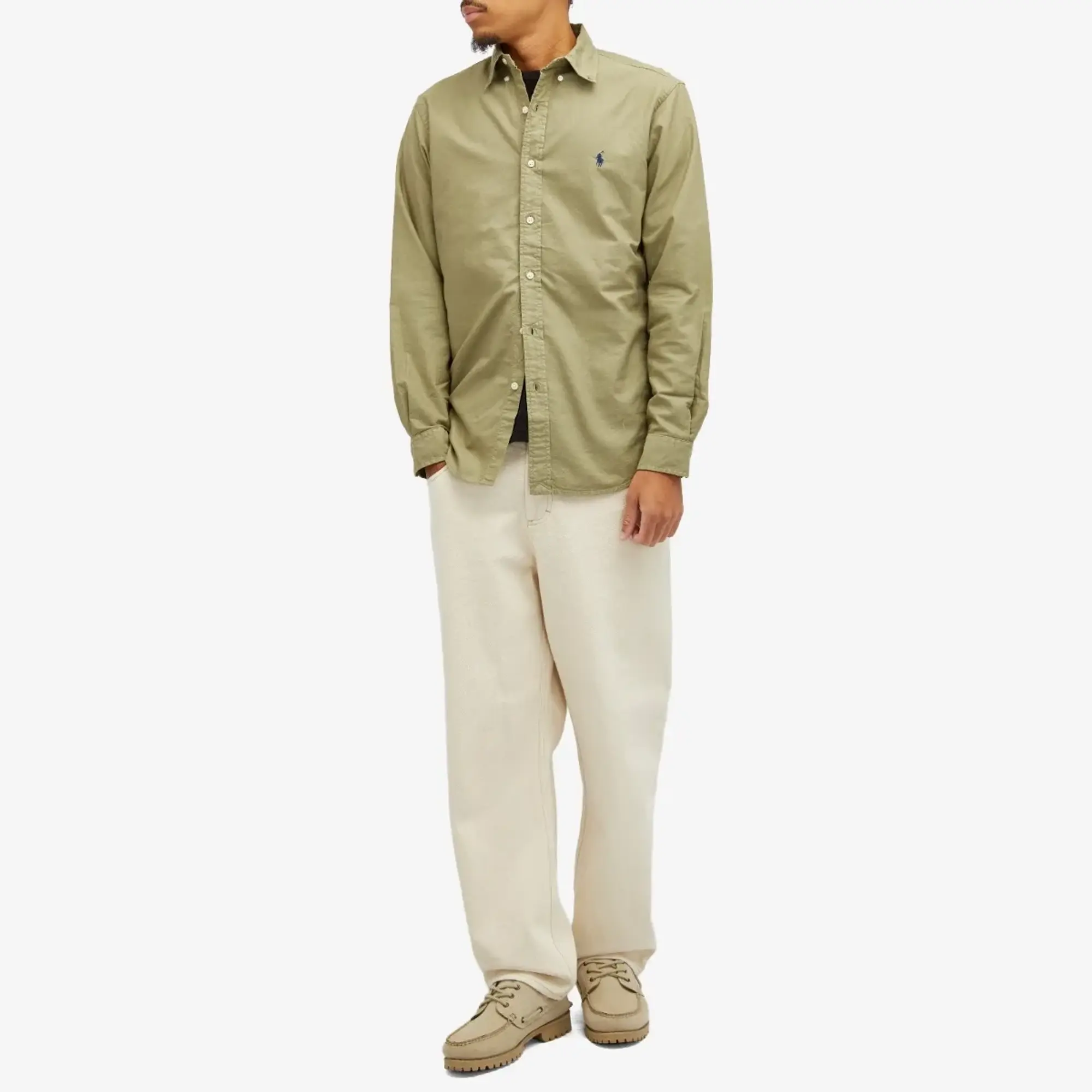 Polo Ralph Lauren Men's Garment Dyed Oxford Shirt Sage Green