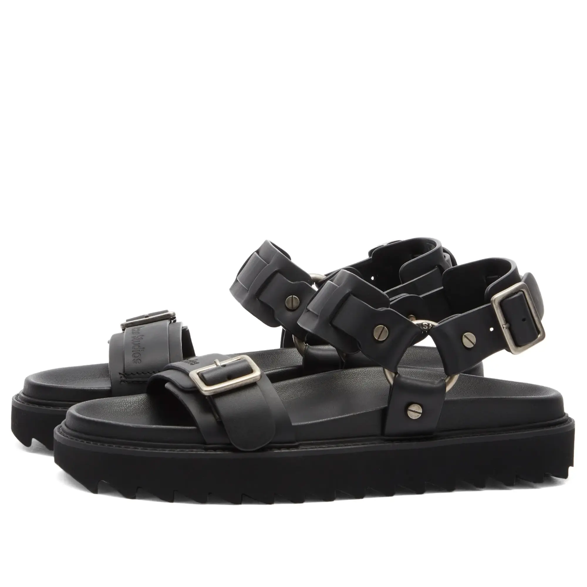 Acne Studios Women's Chunky Belt Sandals Black