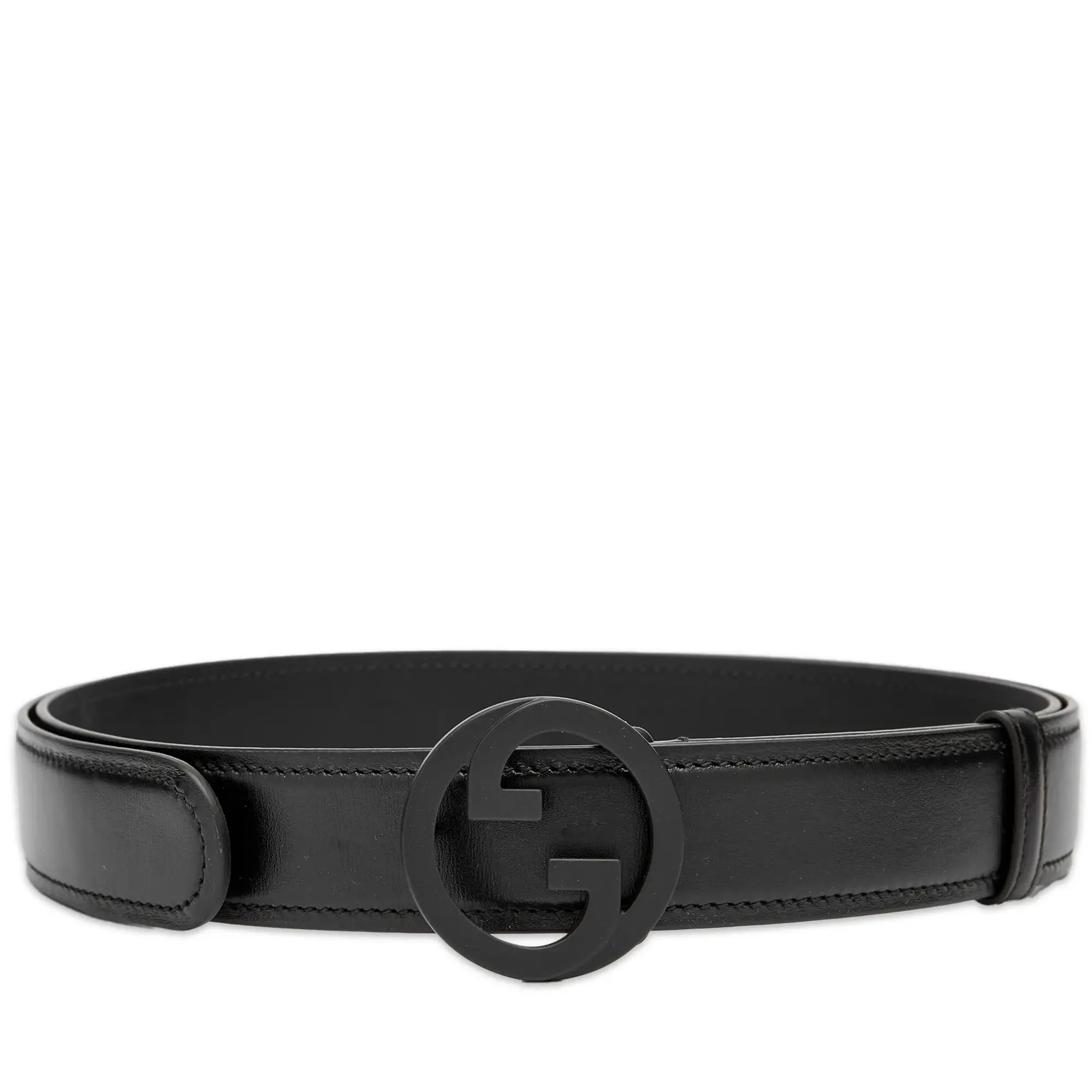 Gucci Men's GG Logo Buckle Belt Black