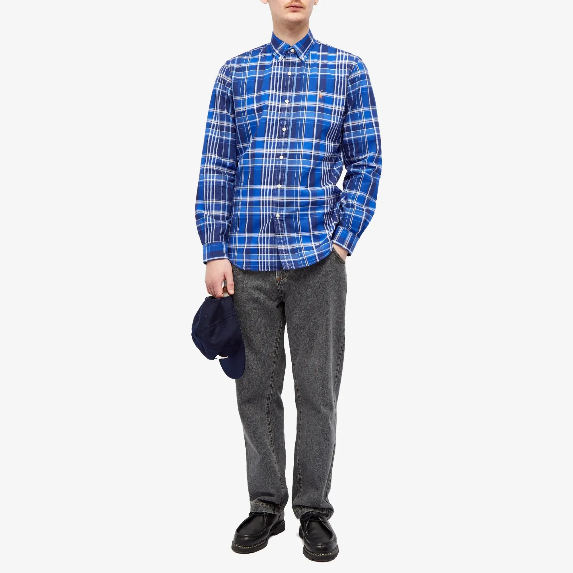 Polo Ralph Lauren Men's Check Oxford Shirt Blue Multi